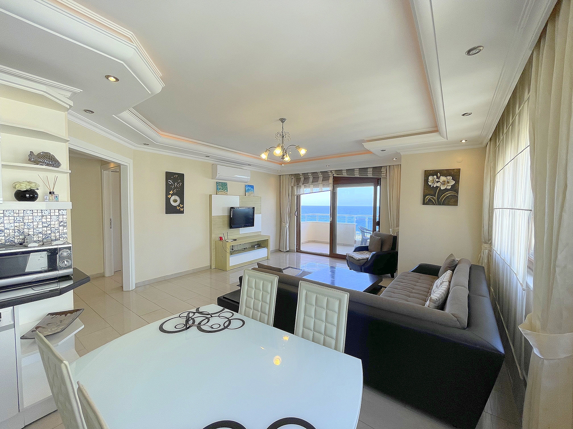 Sea View 2+1 Apartment in Mahmutlar, Alanya