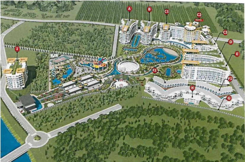 Ylellinen 2+1 huoneisto vuorinäköalalla, Alanya