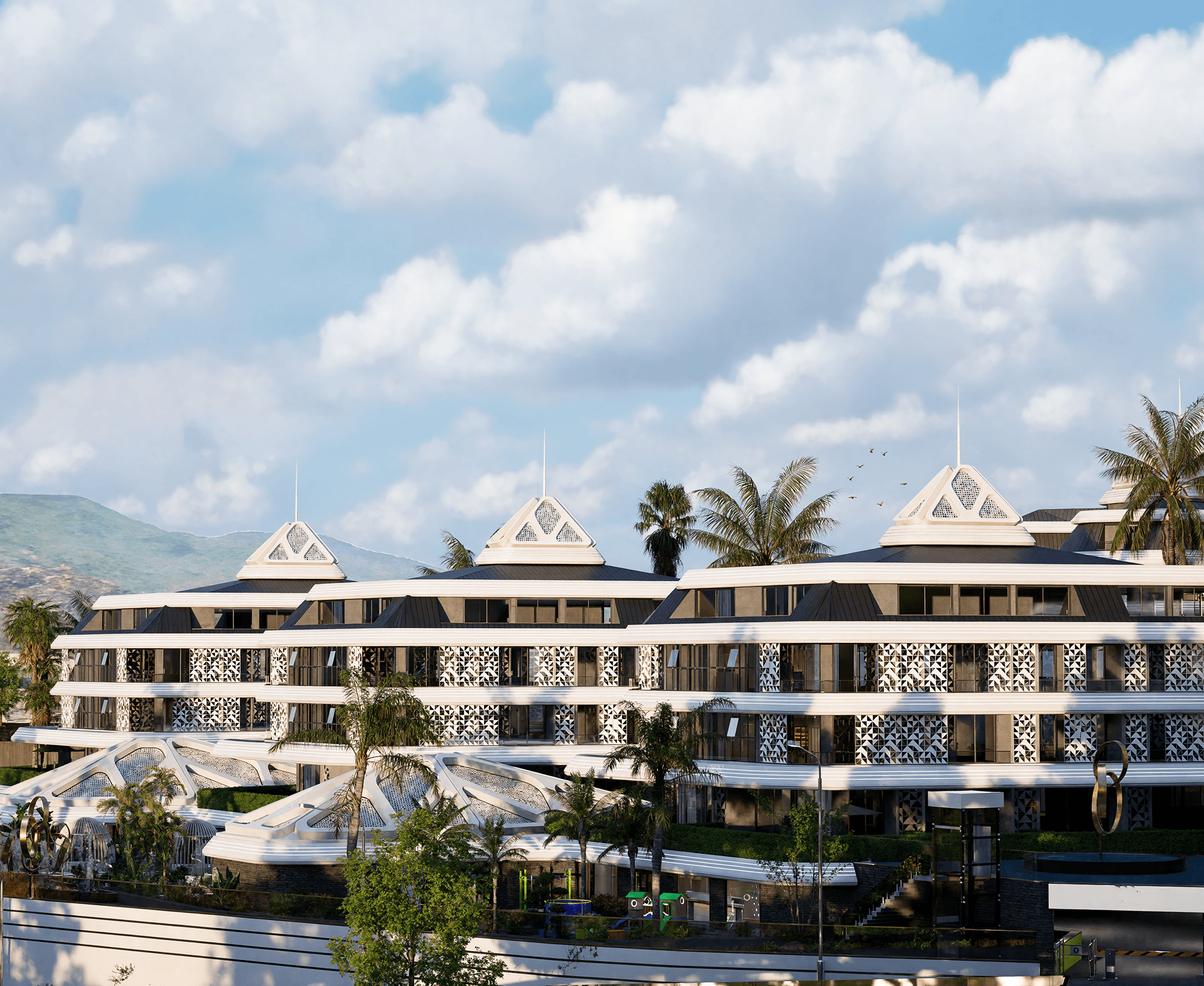 Luksuriøs 4+1 Penthouse med Hav- og Bjergudsigt i Alanya