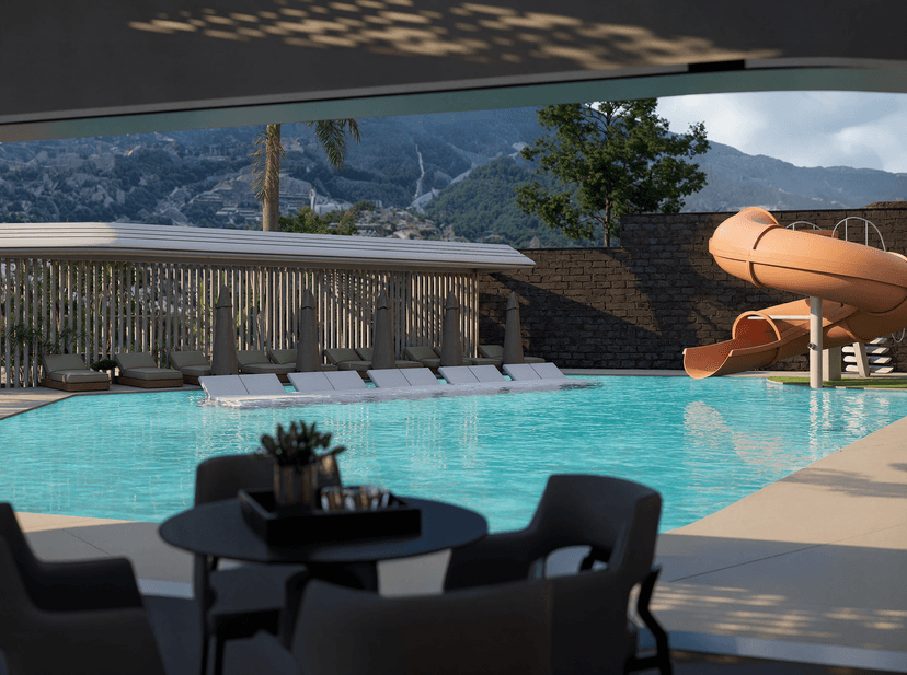 Luksuriøs 4+1 Penthouse med Hav- og Bjergudsigt i Alanya