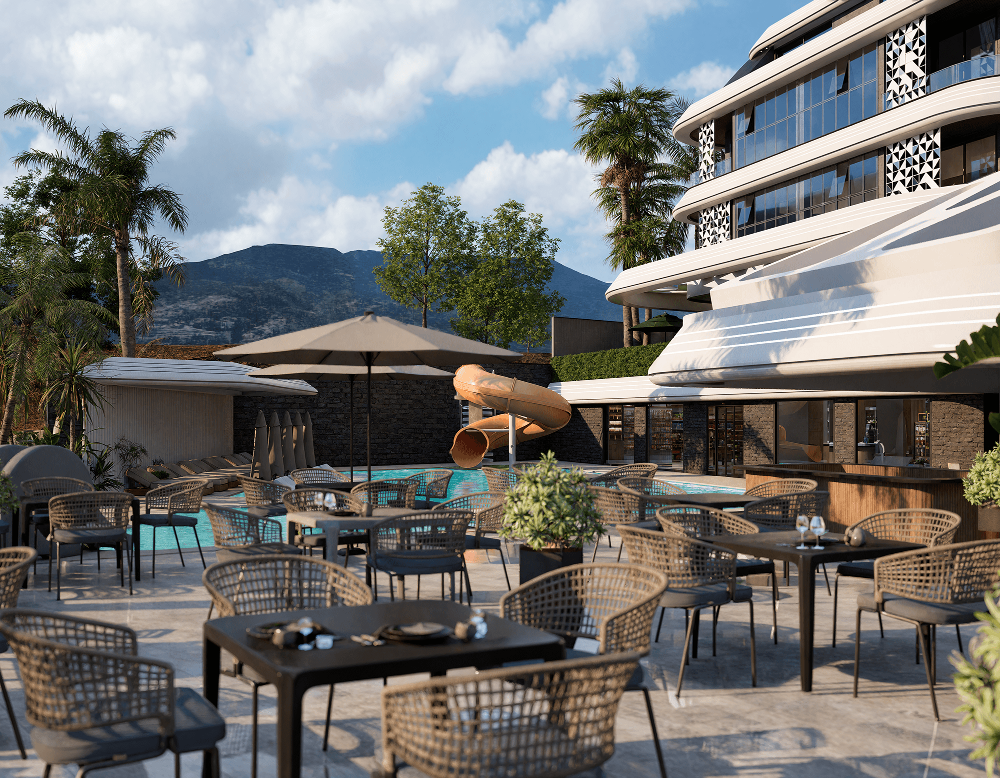 Luksuriøs 4+1 Penthouse med Hav- og Bjergudsigt i Alanya
