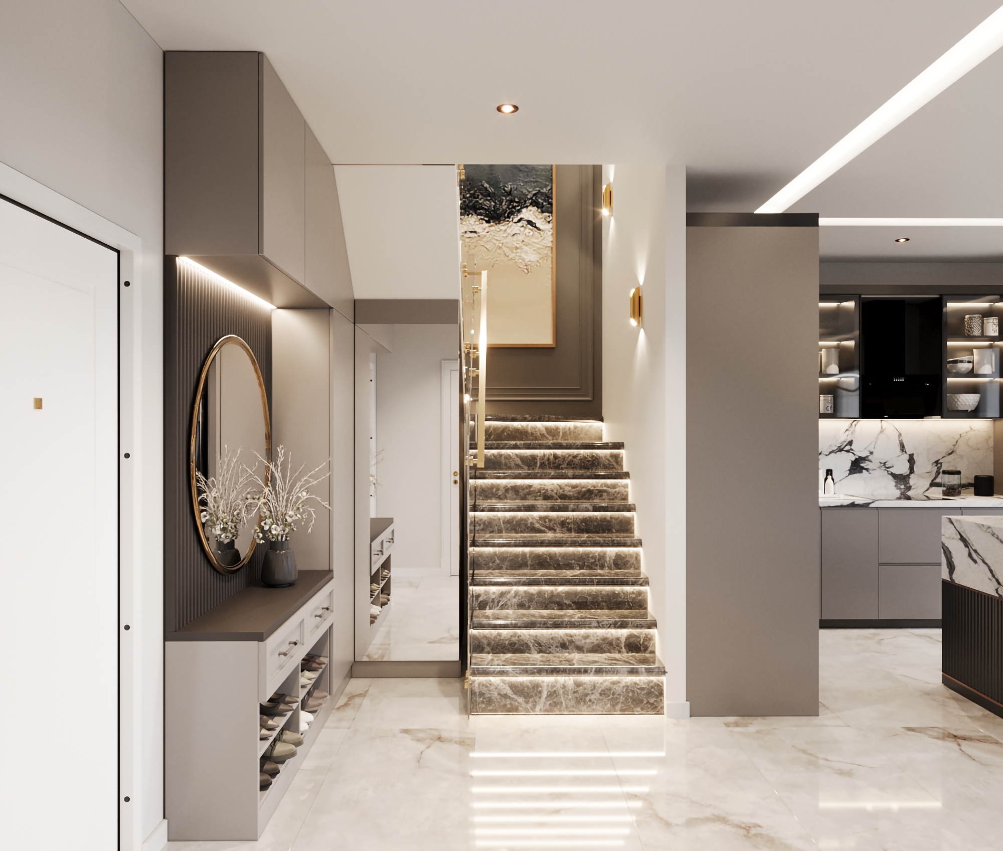 Luksuriøs 4+1 Penthouse med Hav- og Bjergudsigt i Alanya