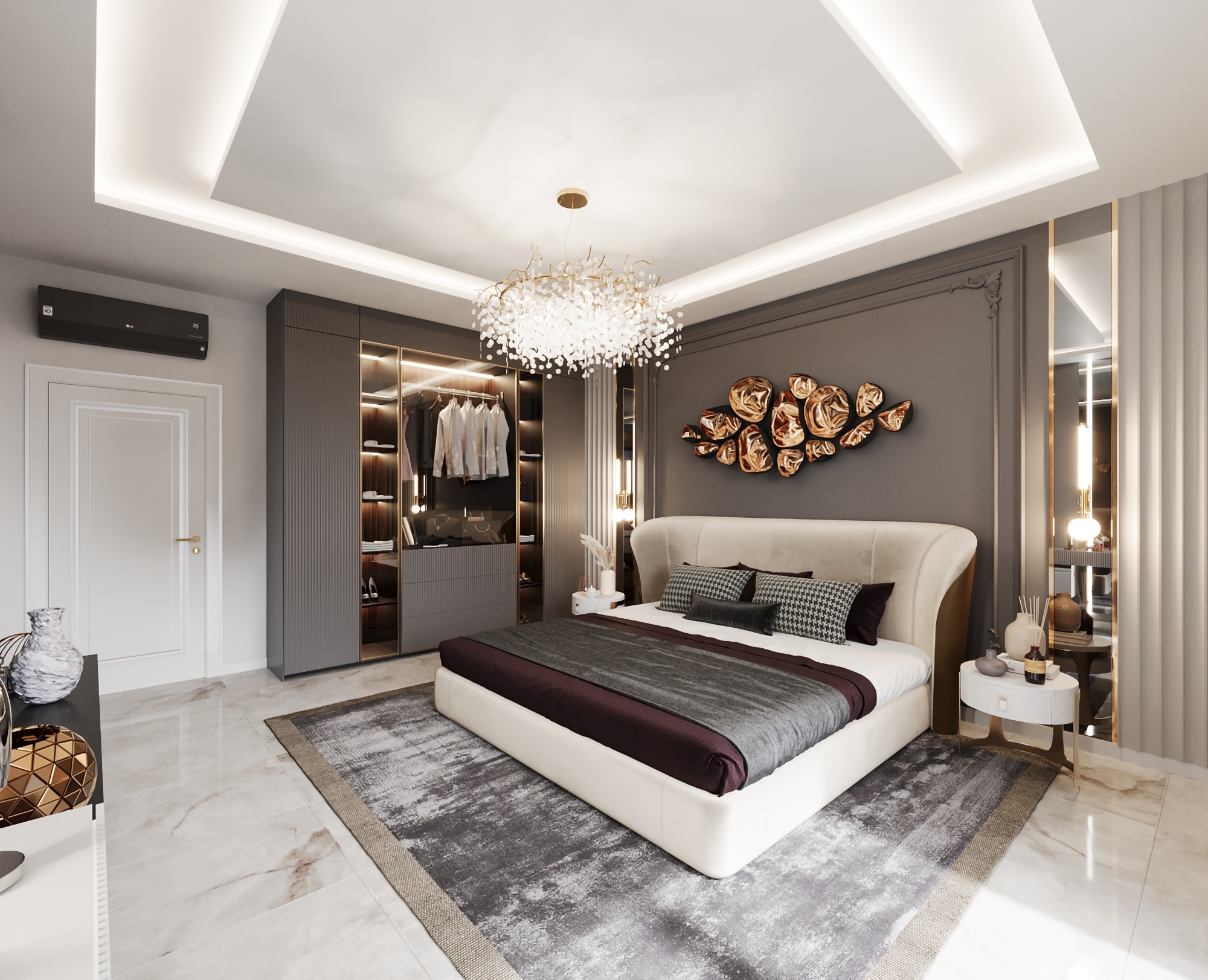 Luksuriøs 4+1 Penthouse med Hav- og Bjergudsigt i Alanya