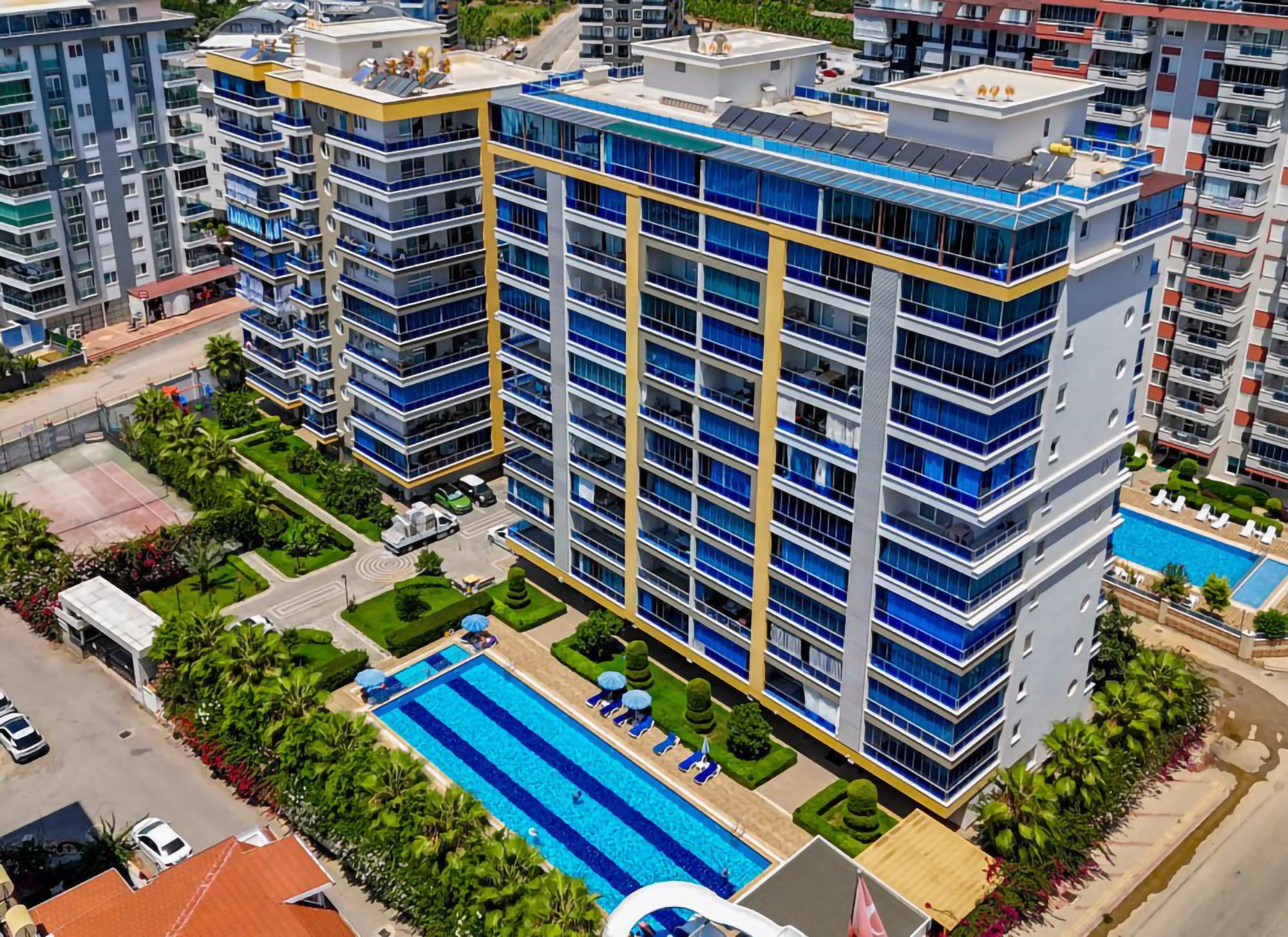 Luksus 2+1 Lejlighed med Bjergudsigt i Mahmutlar, Alanya
