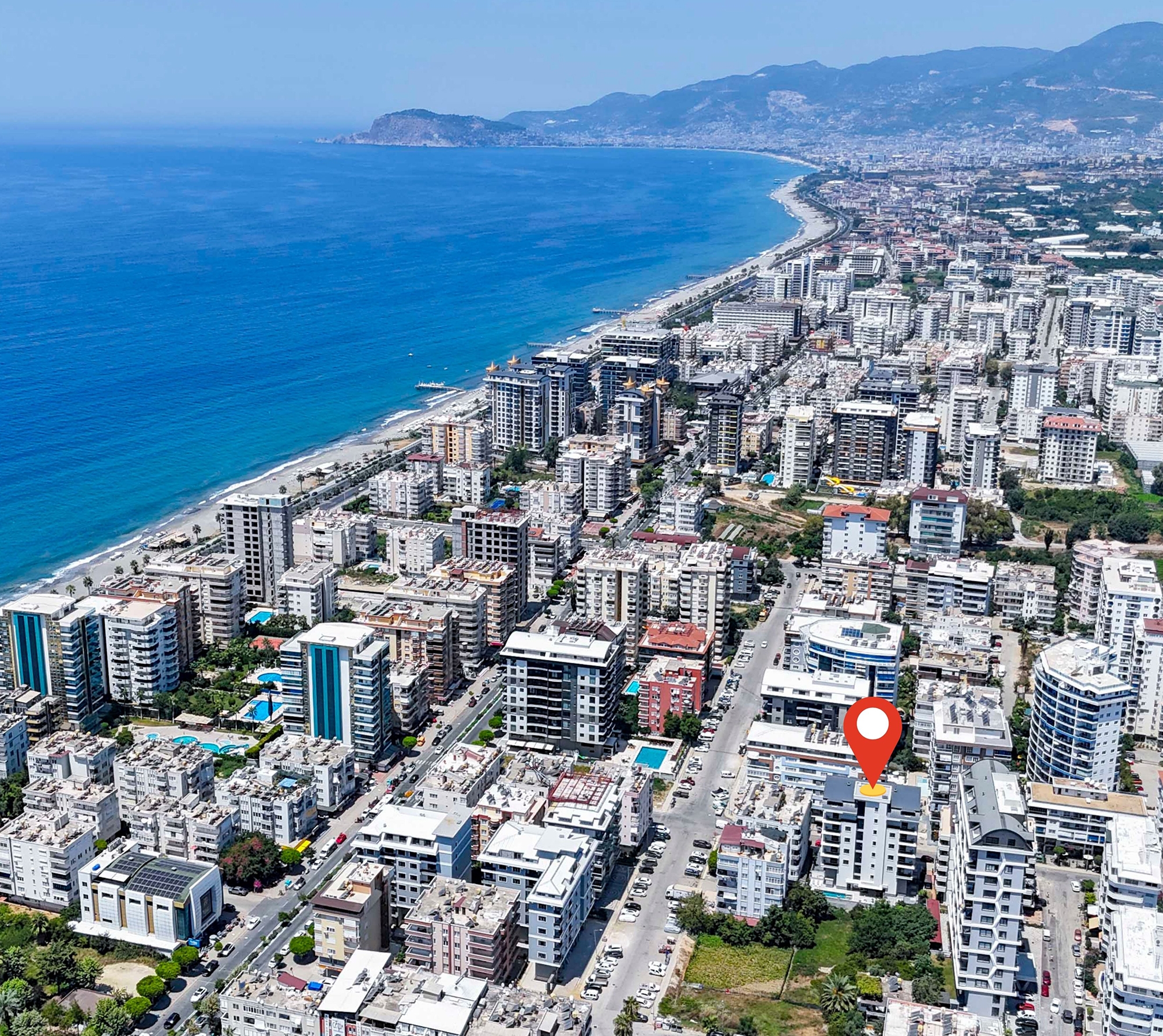 Mountain-View 1+1 Lejlighed i Mahmutlar, Alanya