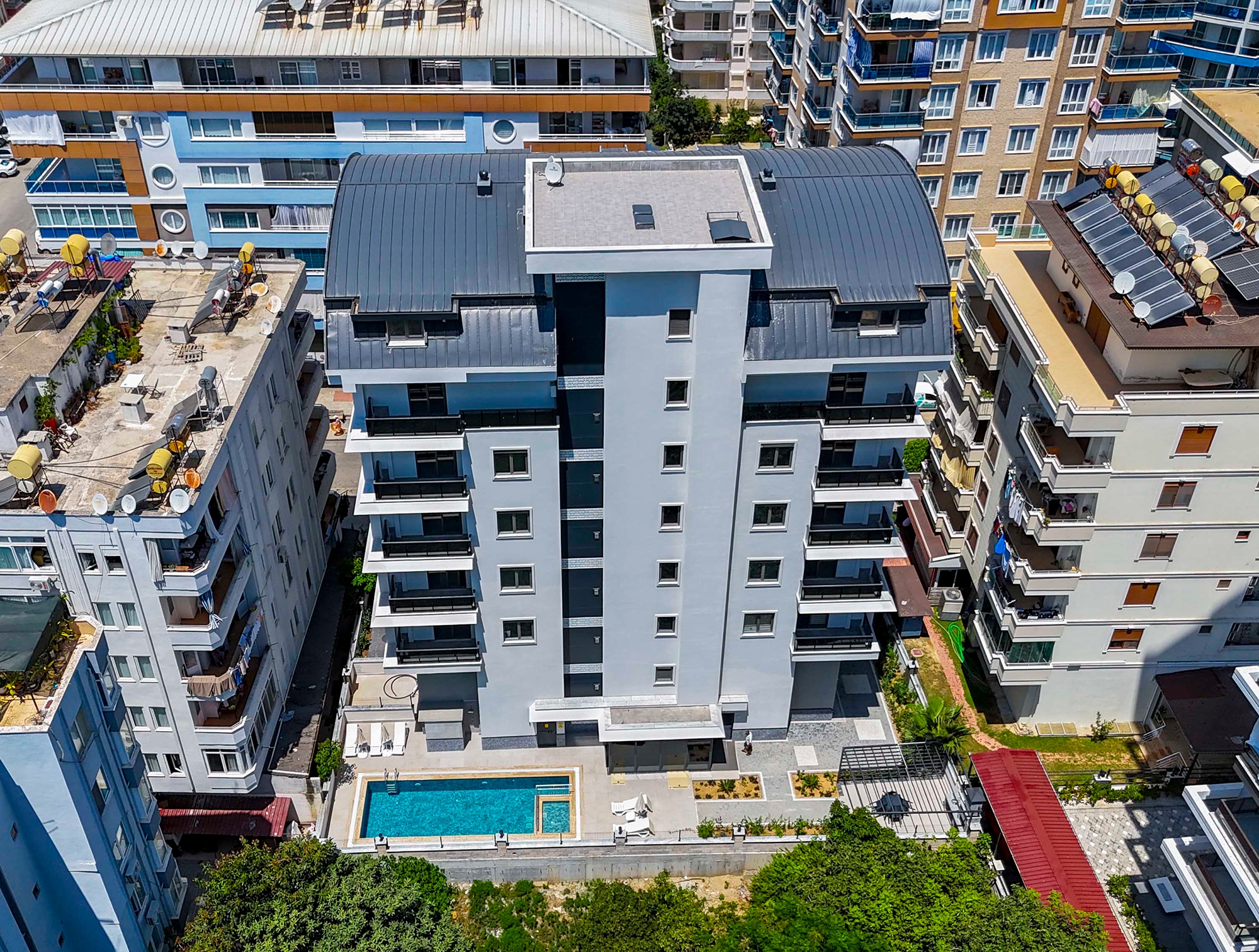 Mountain-View 1+1 Lejlighed i Mahmutlar, Alanya