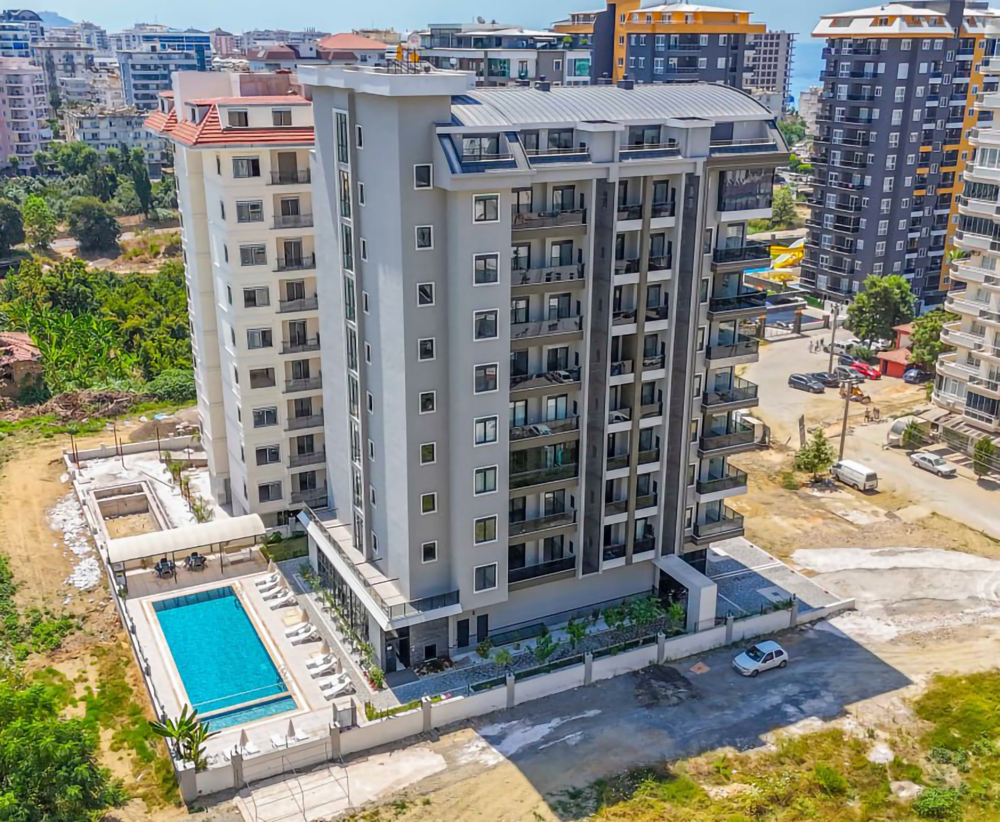 Luxuriöse 2+1 Wohnung mit Meerblick, Mahmutlar
