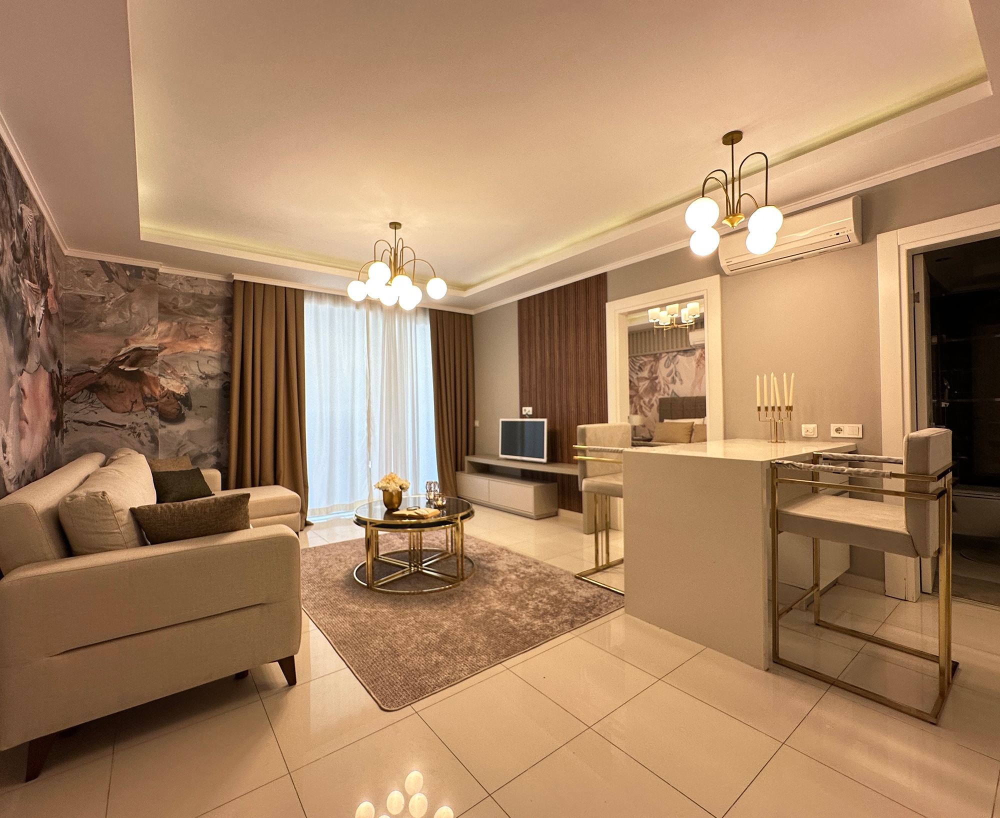Luxury 1+1 Apartment with Mountain View in Kestel, Alanya