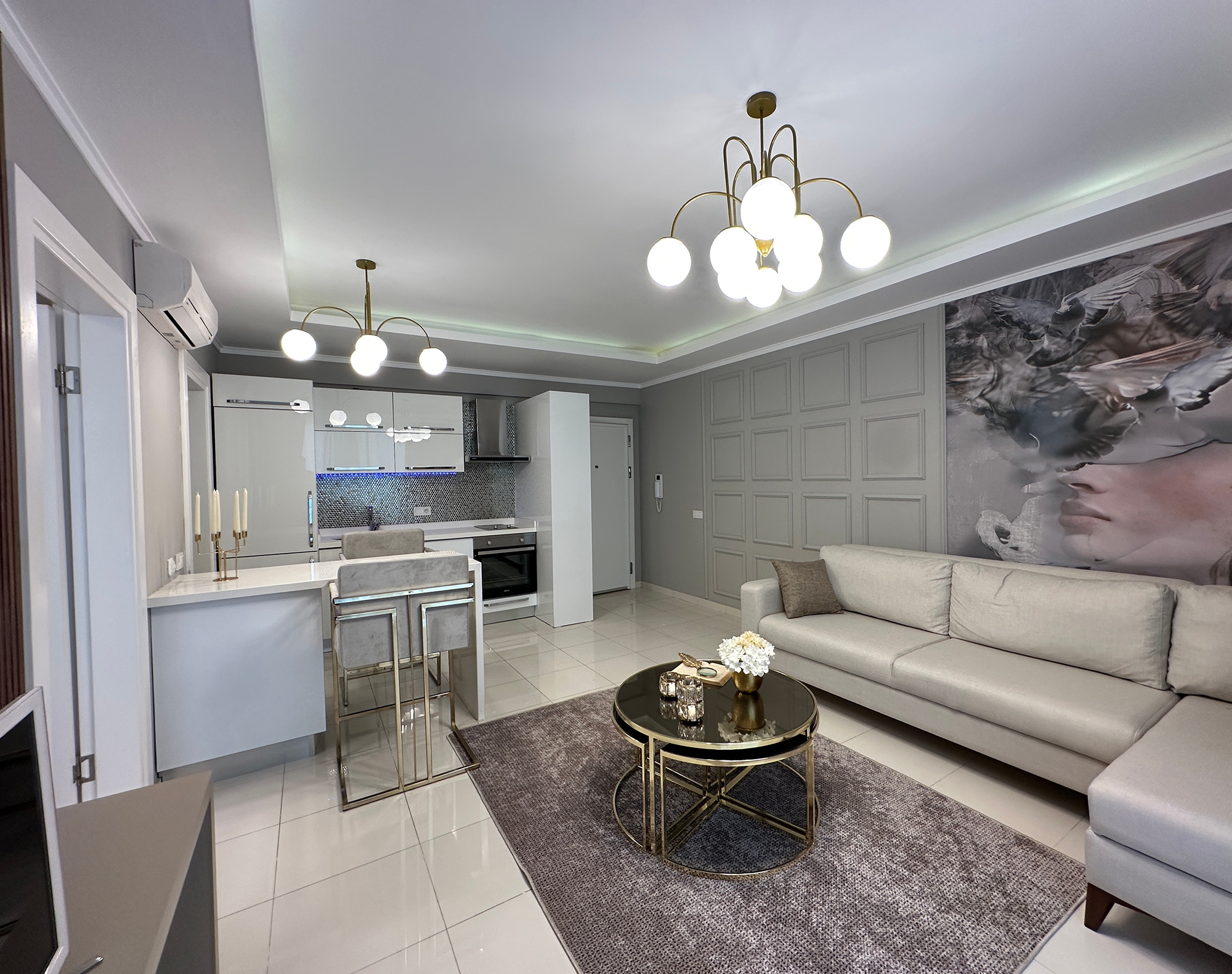 Luxury 1+1 Apartment with Mountain View in Kestel, Alanya