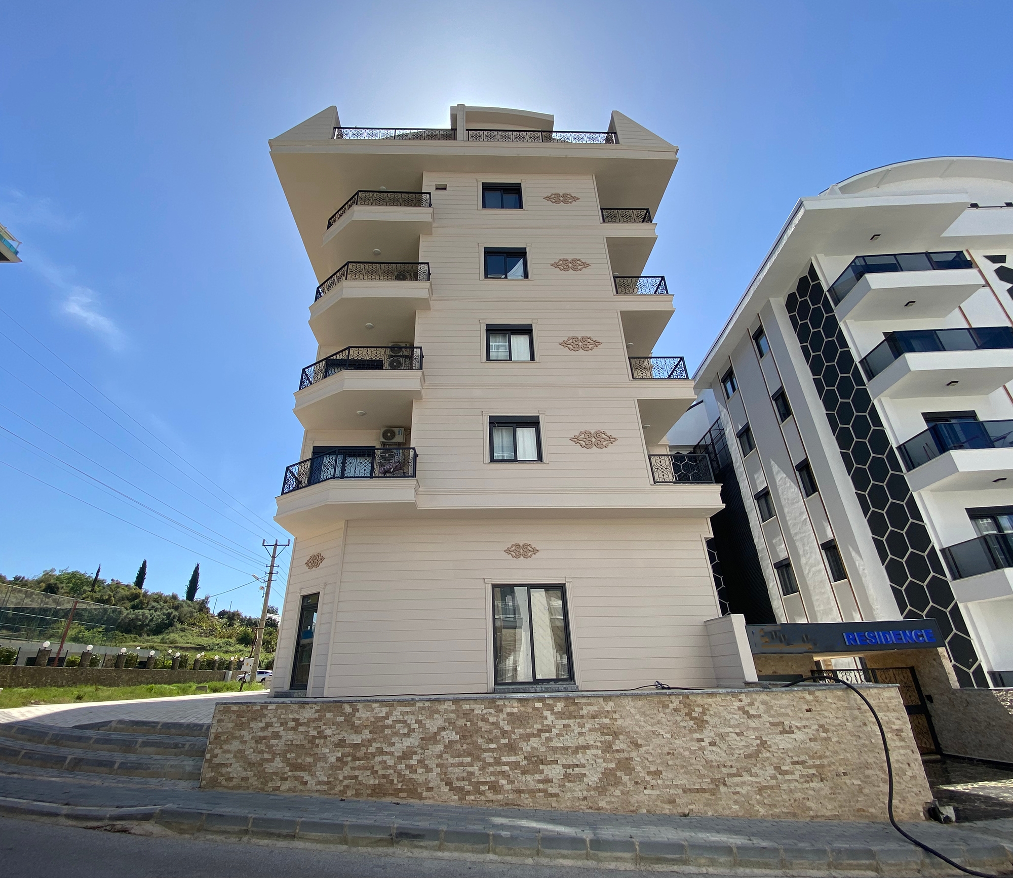 Luxuriöse 1+1 Wohnung mit Bergblick in Mahmutlar, Alanya