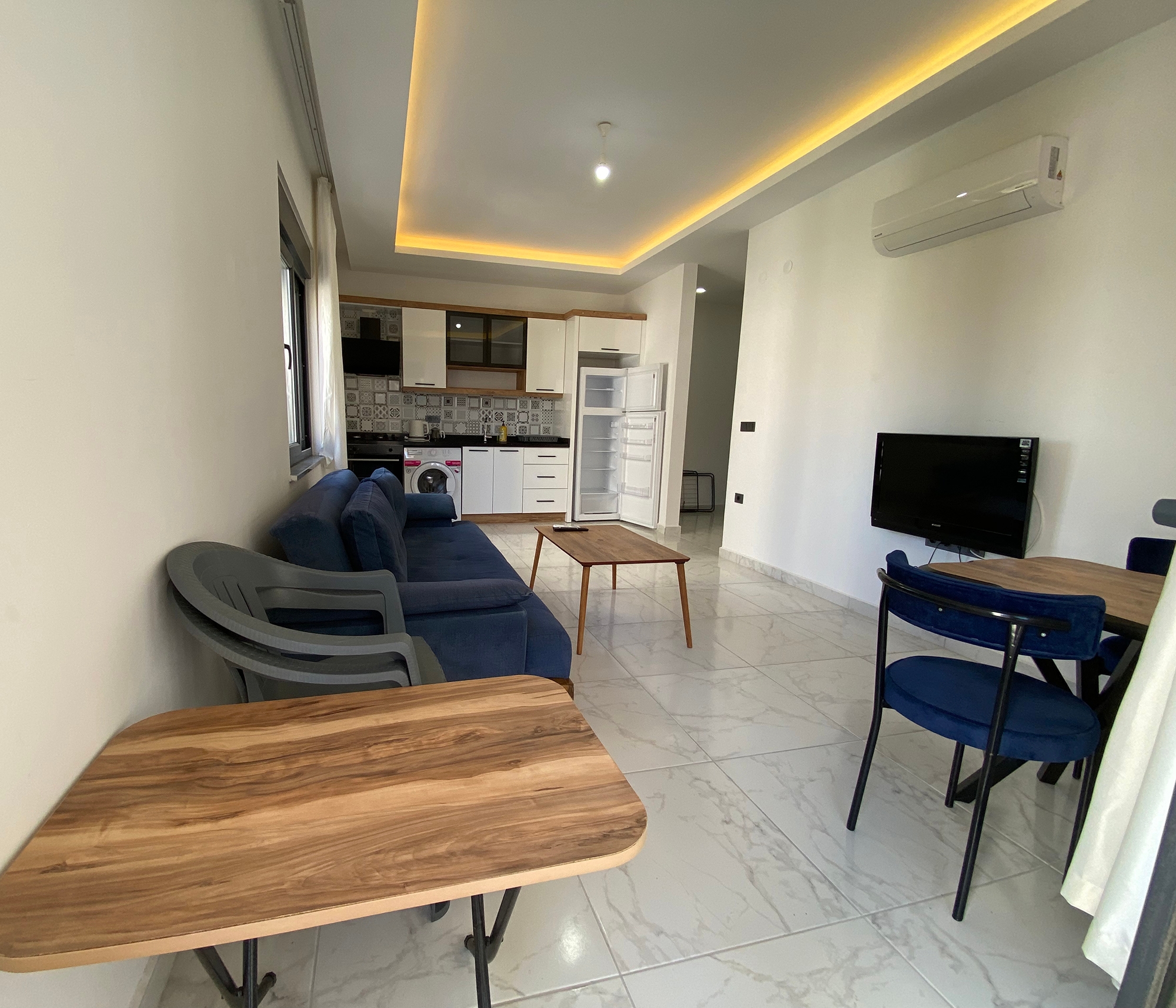 Luxuriöse 1+1 Wohnung mit Bergblick in Mahmutlar, Alanya