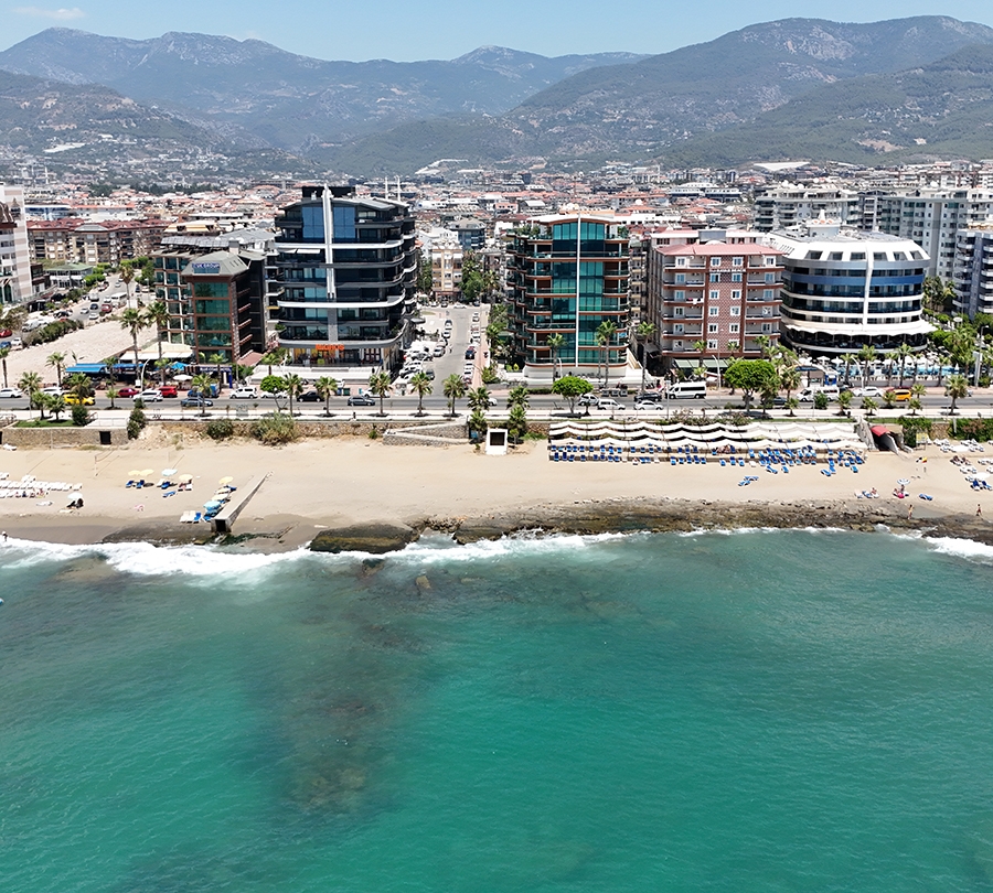 Ylellinen 3+1 asunto meri- ja vuorinäköalalla, Alanya