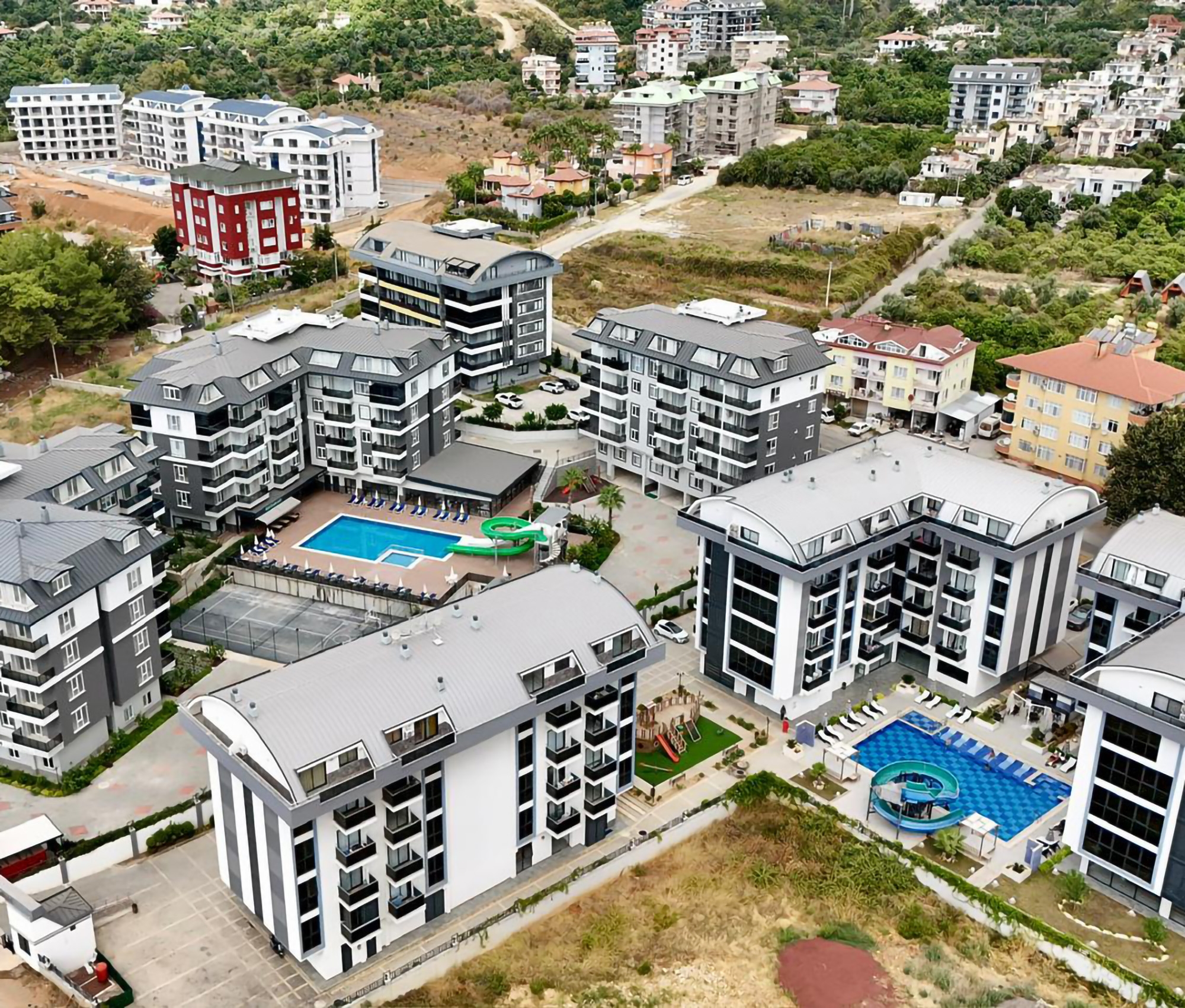 Luxuriöse 2+1 Penthouse mit Bergblick, Alanya - Oba