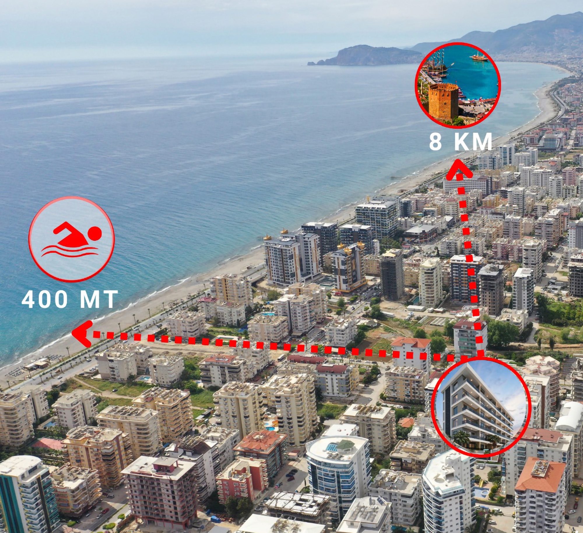 Luxury 5+1 Penthouse with Mountain Views, Alanya