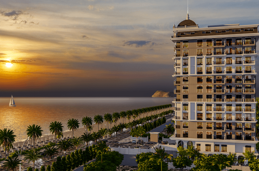 Luksus 3+1 Penthouse med Fantastisk Hav- og Borgudsigt i Mahmutlar, Alanya