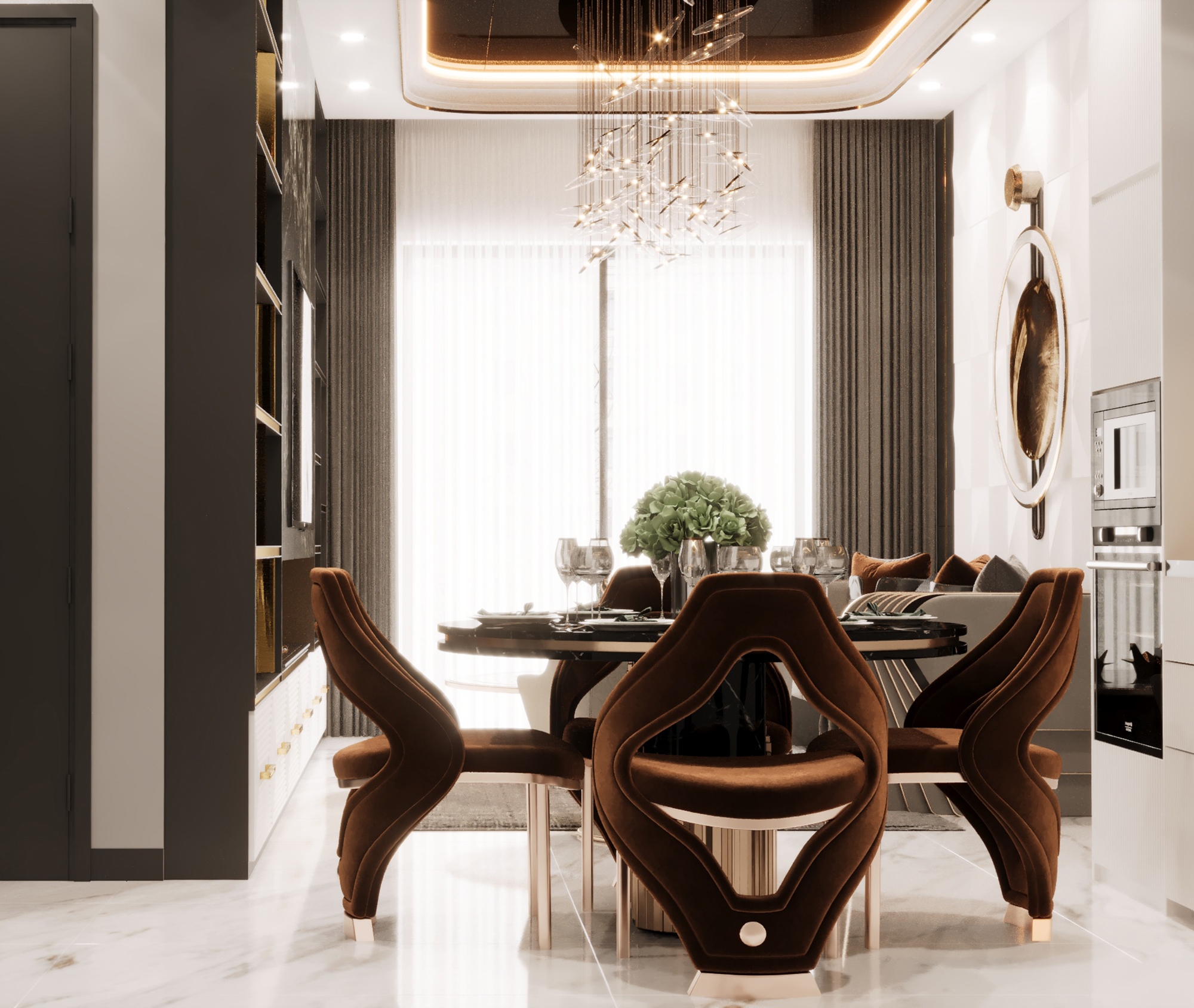 Luksus 3+1 Penthouse med Fantastisk Hav- og Borgudsigt i Mahmutlar, Alanya