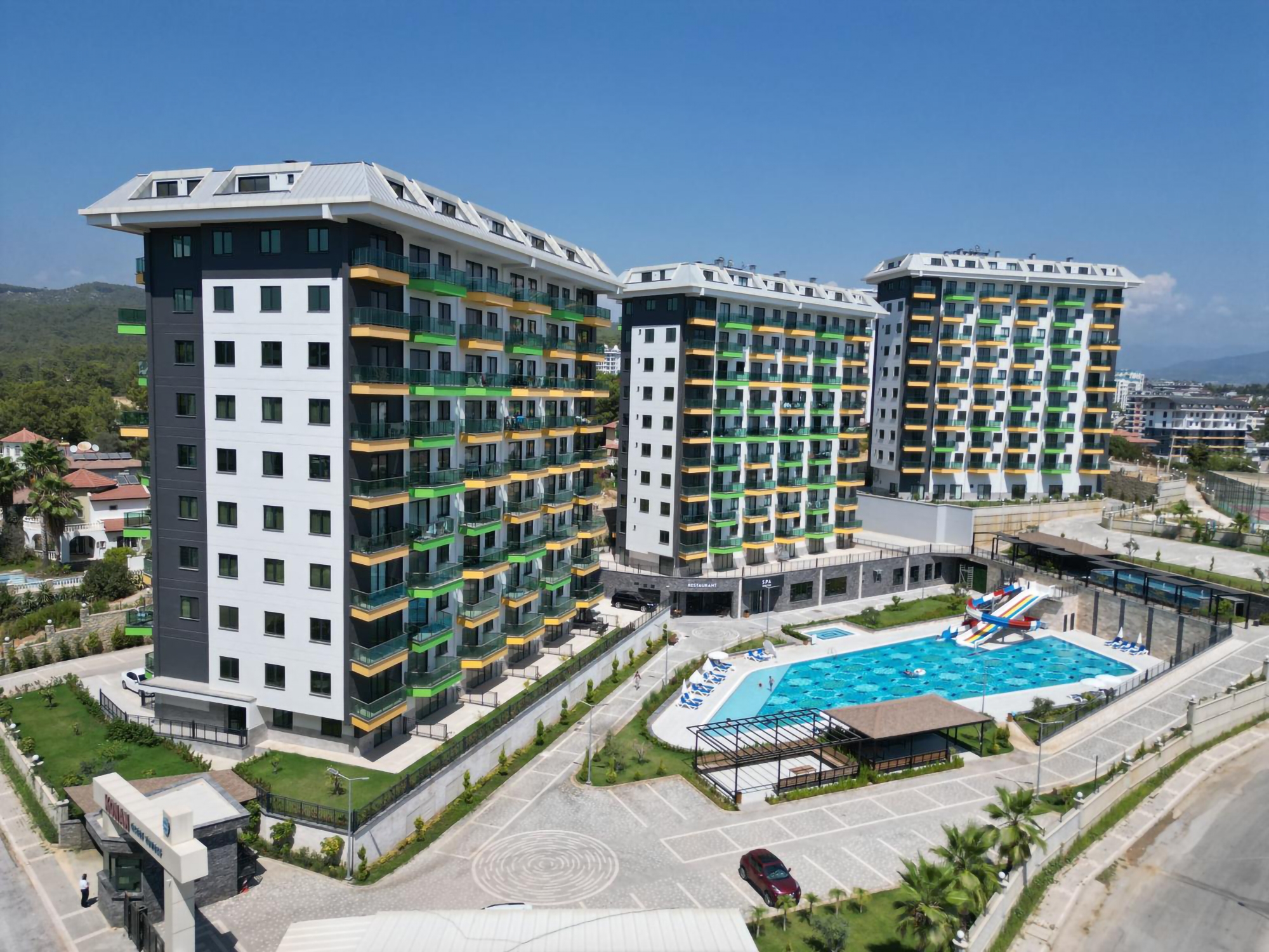 Moderne 1+1 Lejlighed med Bjergudsigt i Avsallar, Alanya