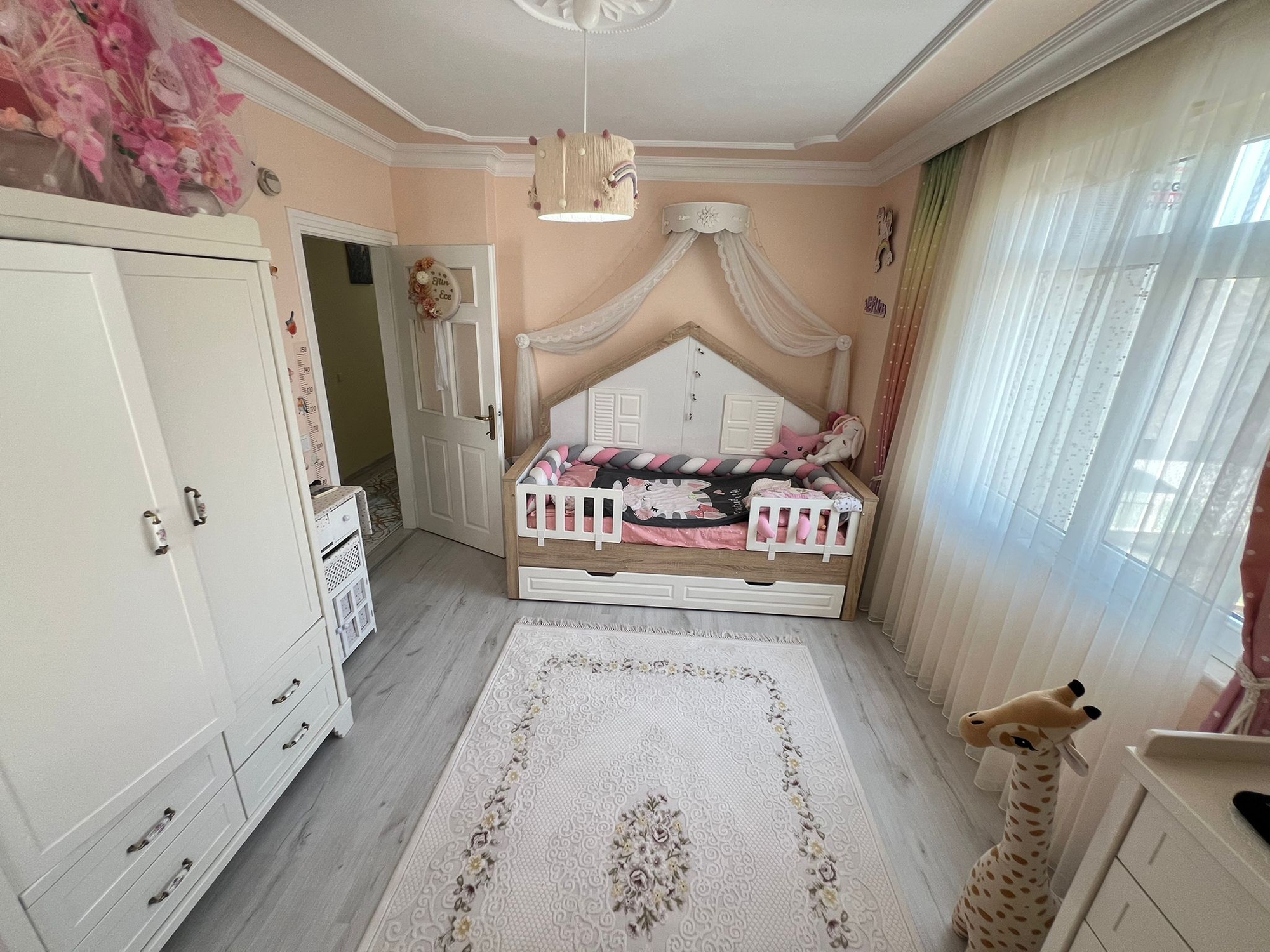 Spacious 3+1 Apartment with Mountain Views in Tosmur, Alanya