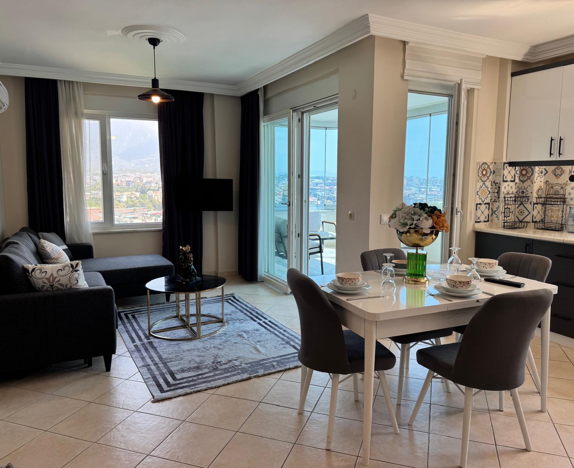 Fjellutsikt 2+1 Leilighet i Cikcilli, Alanya