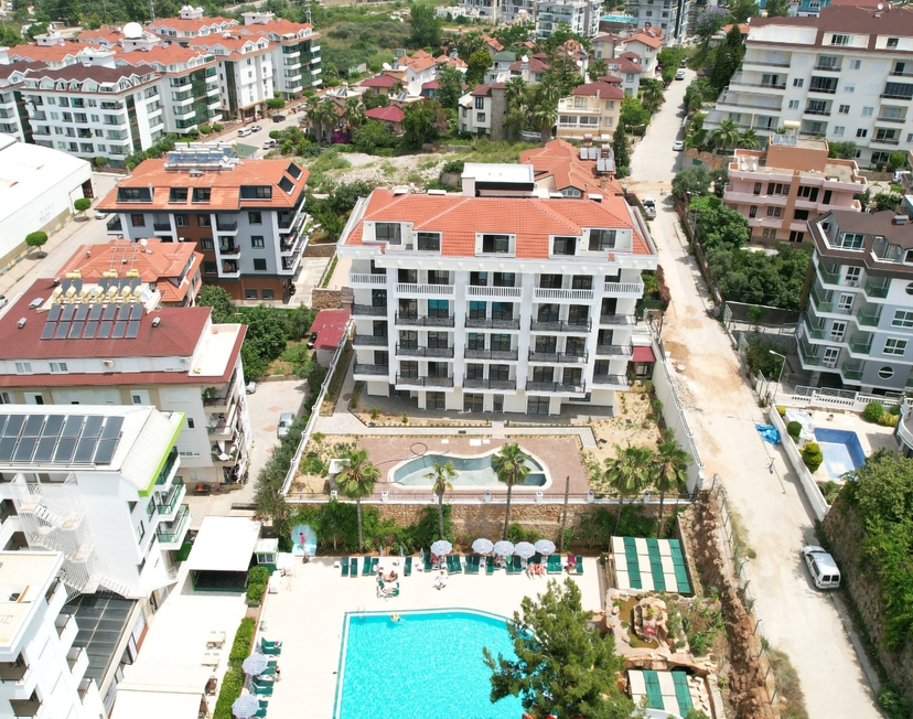 Luxuriöses 1+1 Apartment mit Bergblick in Kestel, Alanya