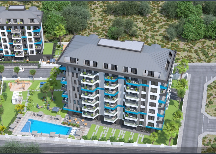 Luksuriøs 3+1 Penthouse med Fjellutsikt, Alanya