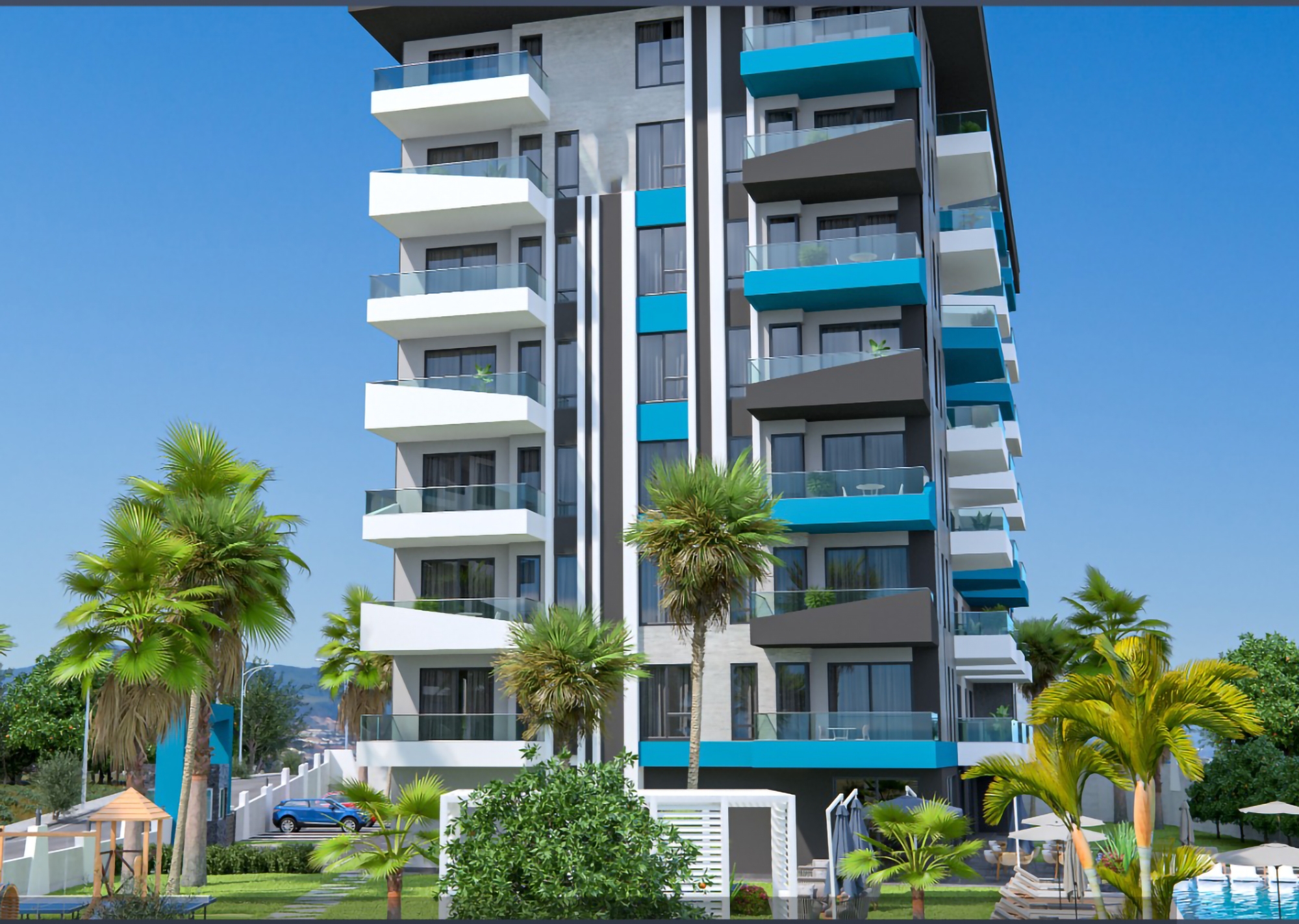 Luksuriøs 3+1 Penthouse med Fjellutsikt, Alanya