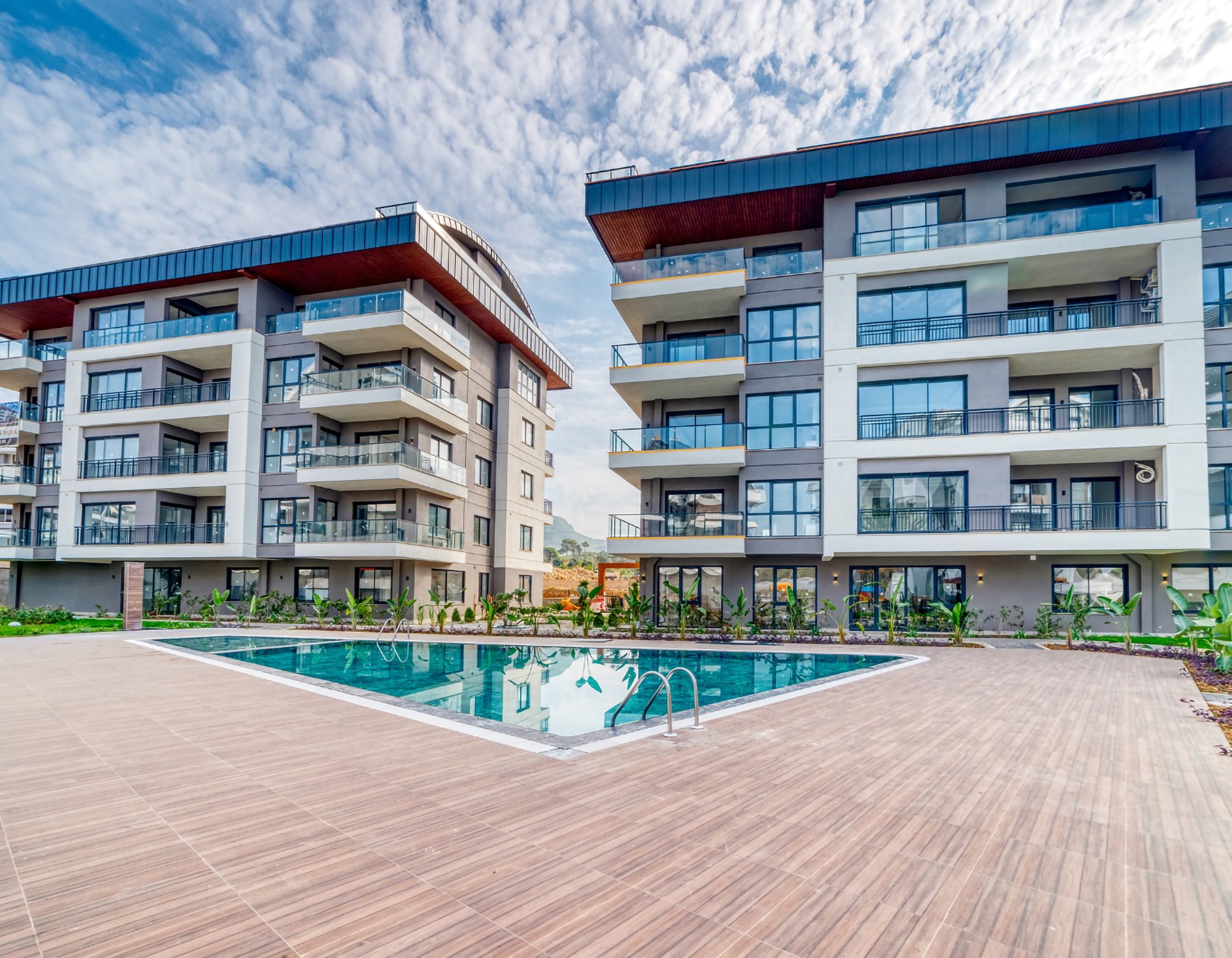 Moderne 2+1 Lejlighed med Bjergudsigt i Alanya - Oba