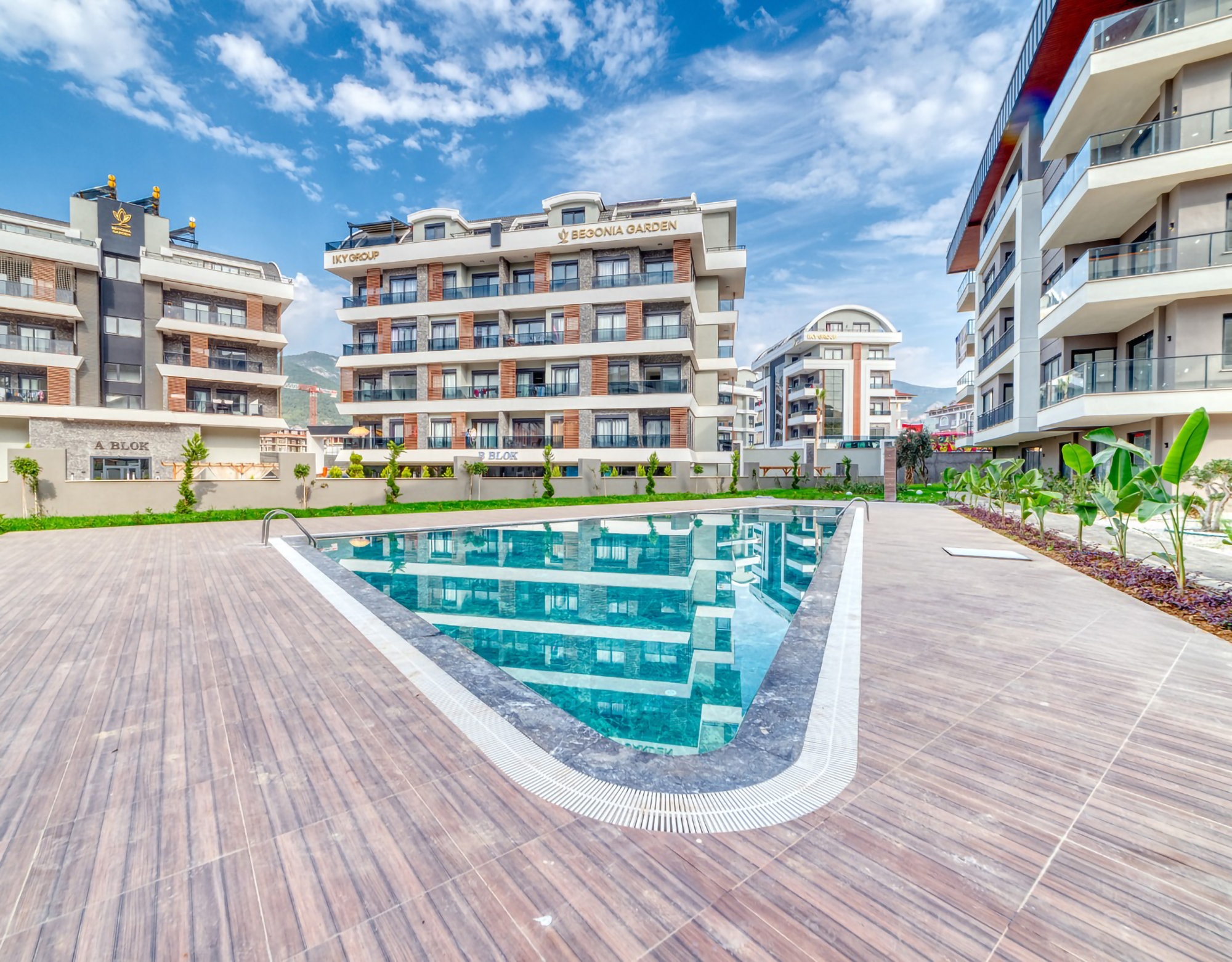 Moderne 2+1 Lejlighed med Bjergudsigt i Alanya - Oba