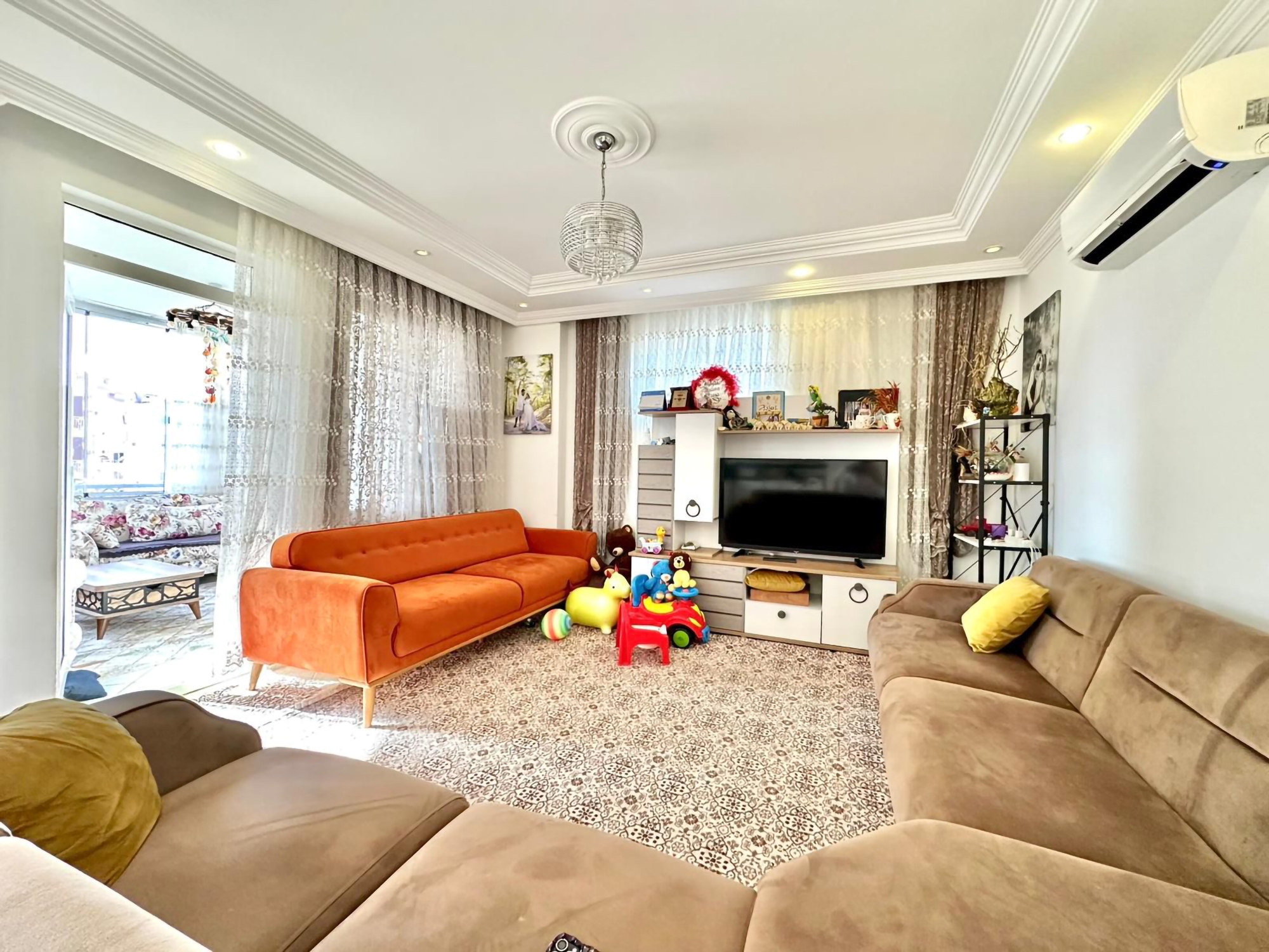 Moderne 2+1 Lejlighed med Bjergudsigt i Tosmur, Alanya
