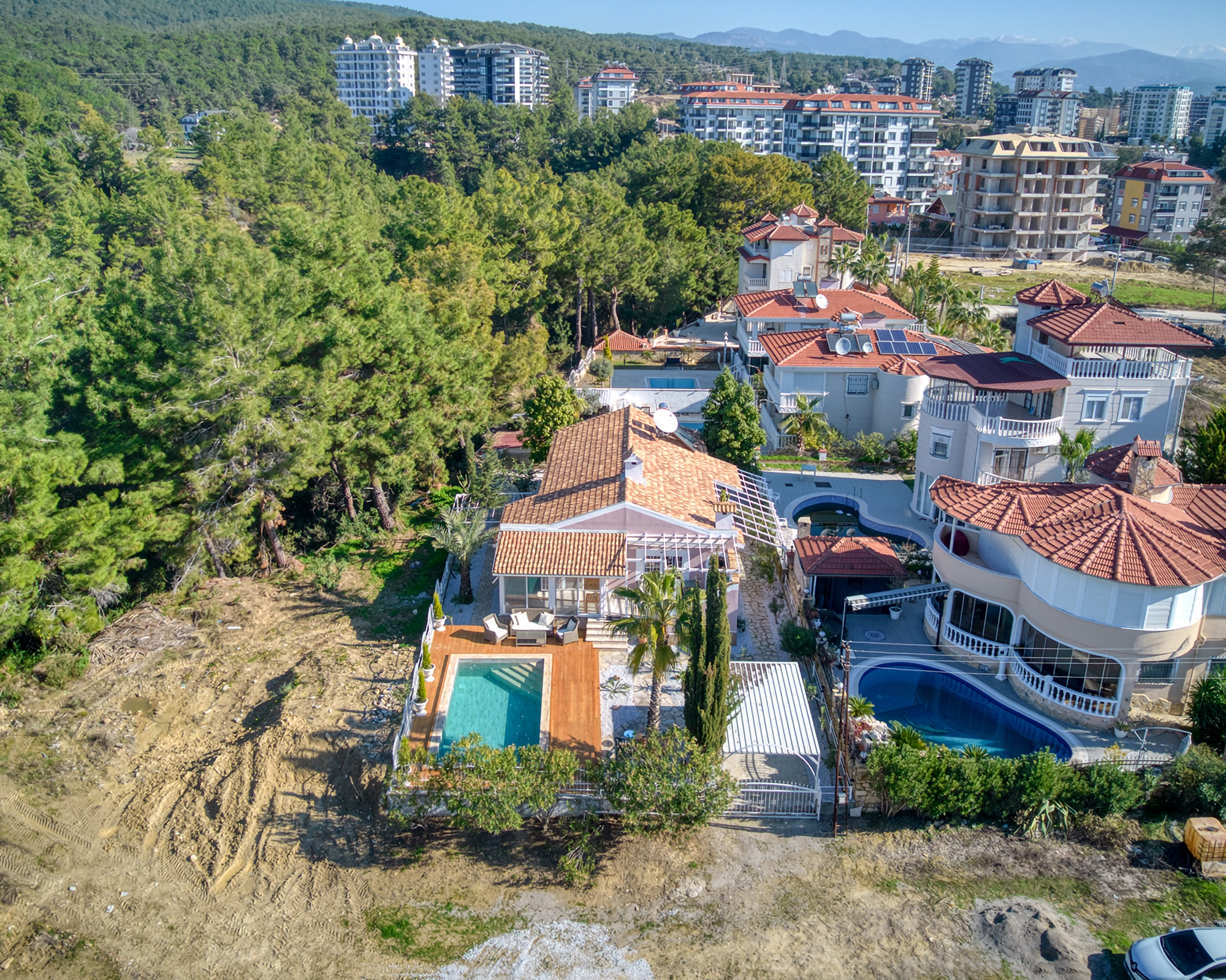 Spacious 3+1 Villa with Mountain Views, Alanya-Avsallar