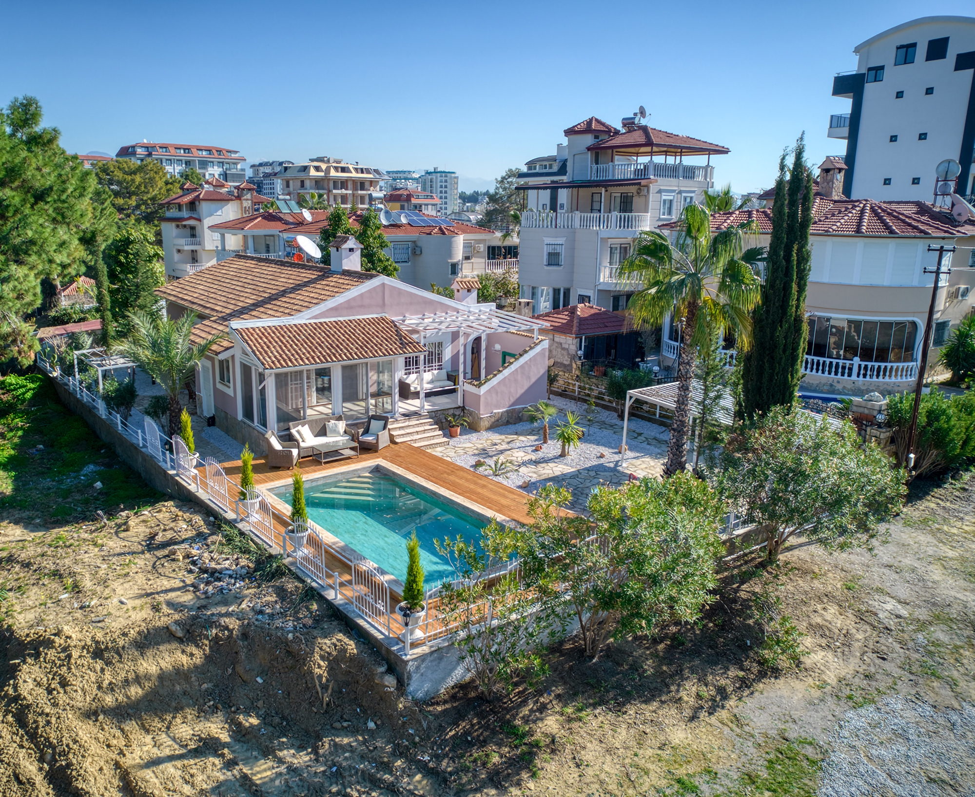 Spacious 3+1 Villa with Mountain Views, Alanya-Avsallar