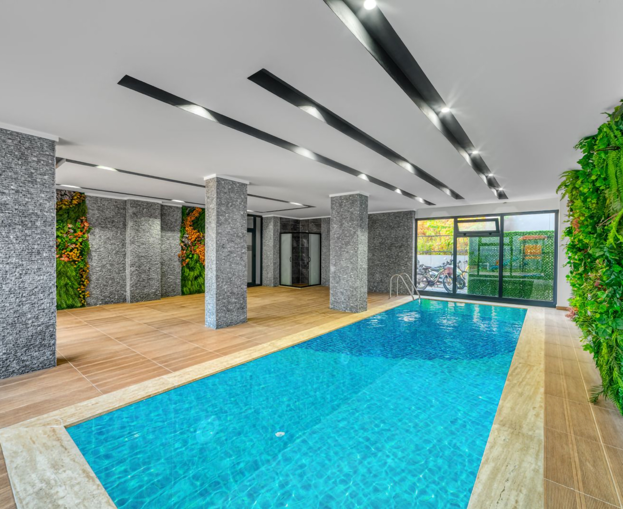 Luksuriøs 1+1 leilighet i Oba, Alanya med fjellutsikt