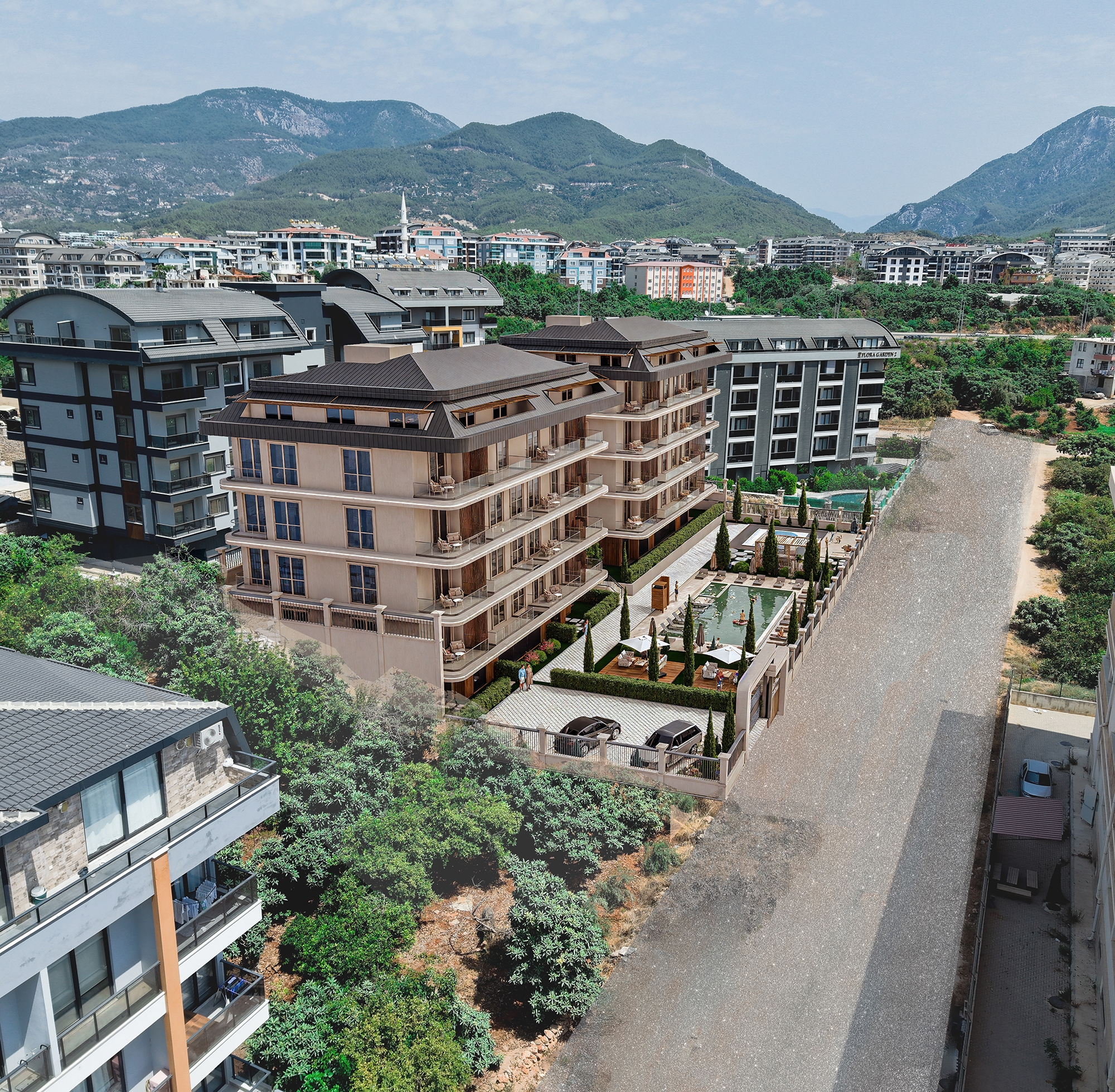 Romslig 2+1 Luksusleilighet i Alanya - Oba