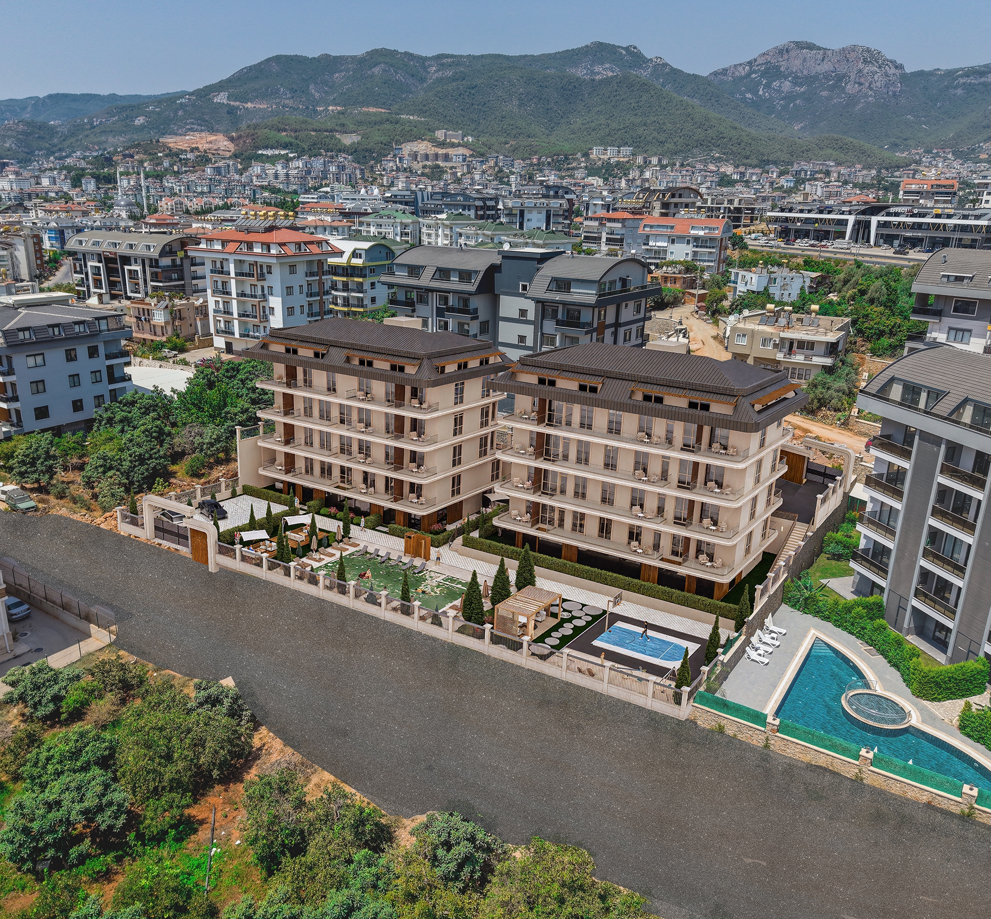 Romslig 2+1 Luksusleilighet i Alanya - Oba