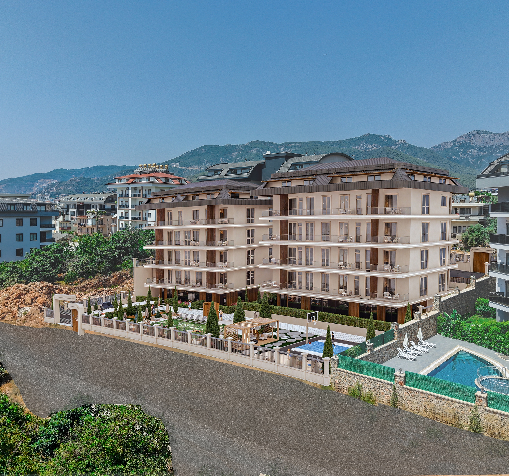 Romslig 2+1 Luksusleilighet i Alanya - Oba