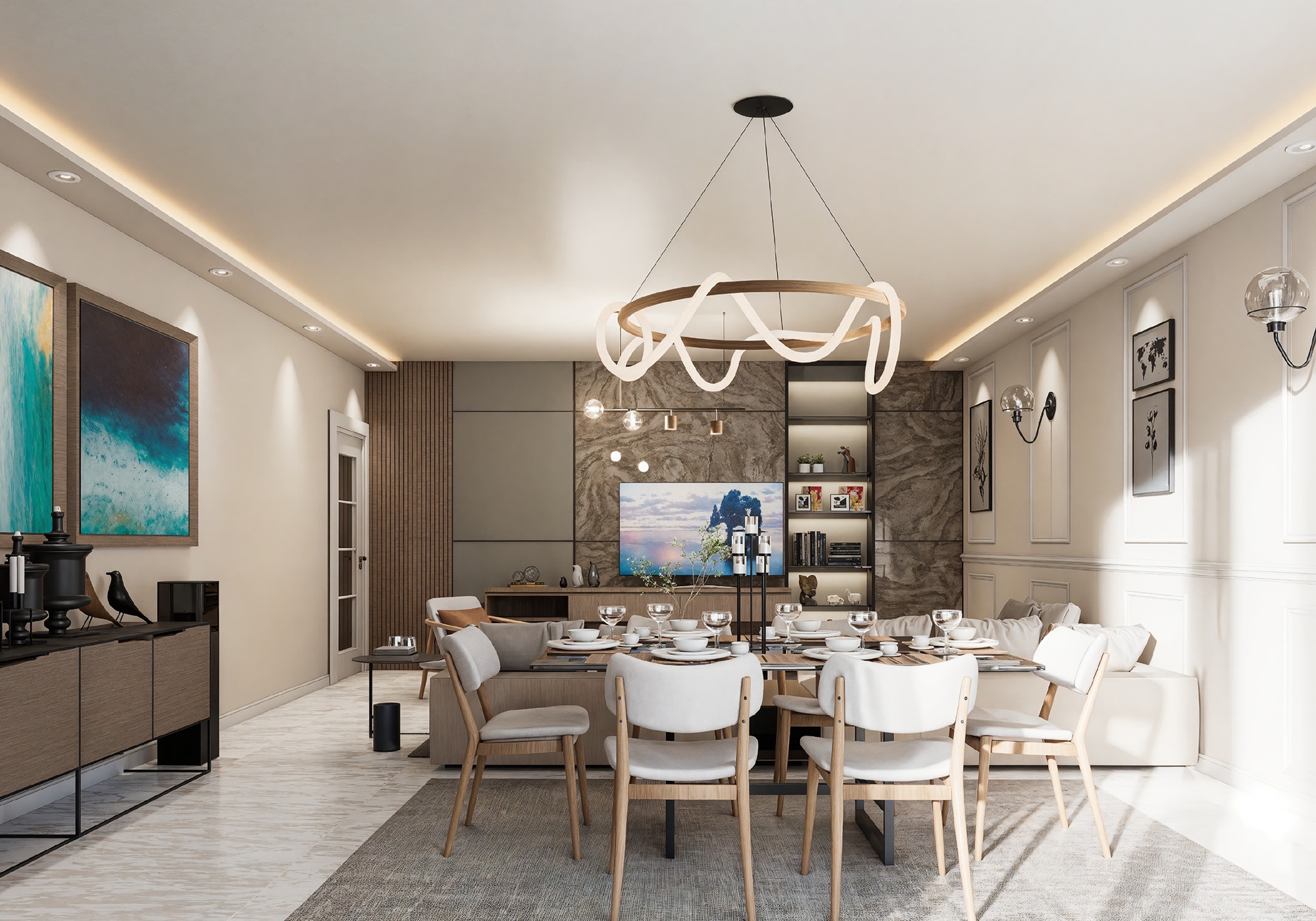 Romslig 2+1 Luksusleilighet i Alanya - Oba