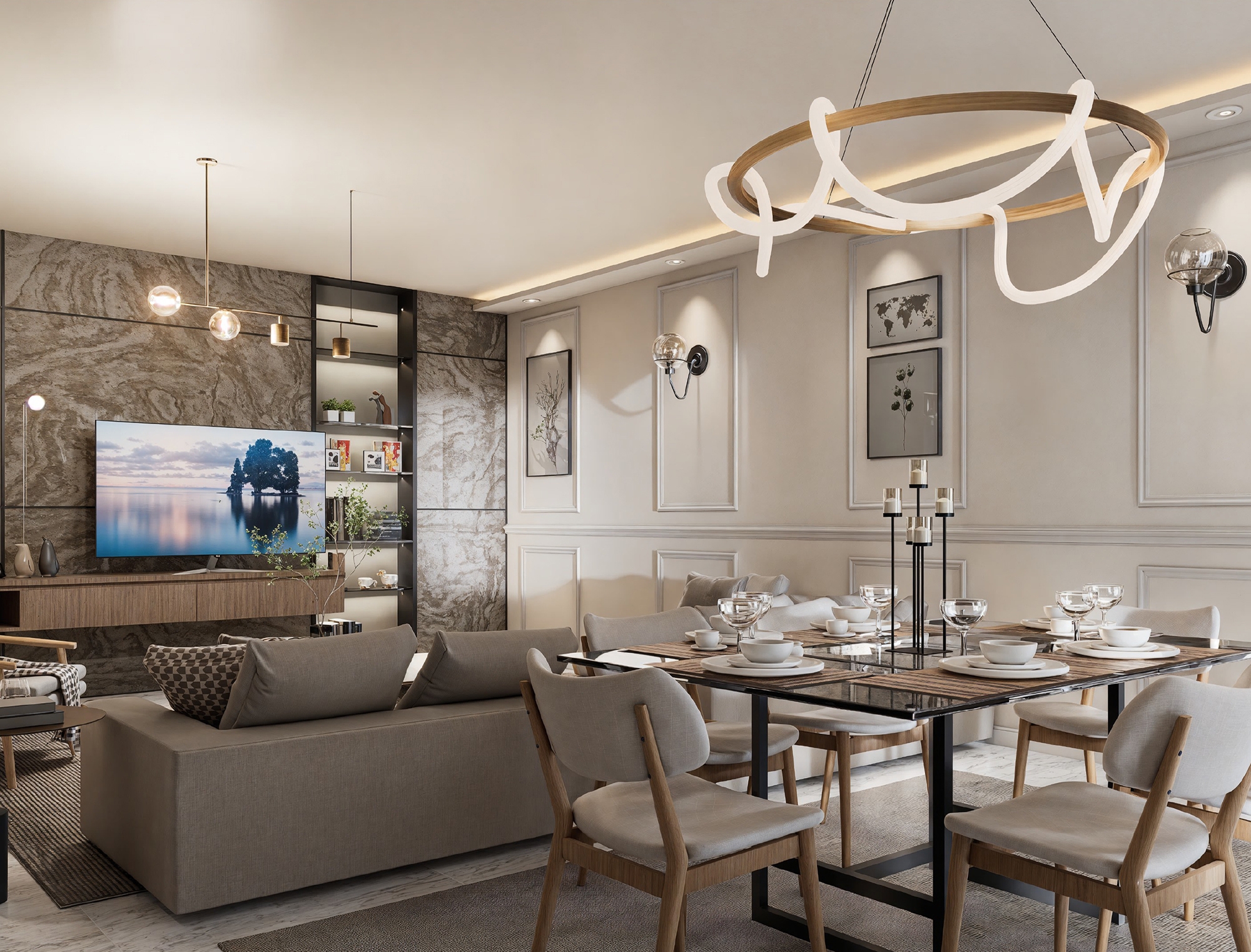 Fjellutsikt 3+1 Luksusleilighet i Alanya - Oba