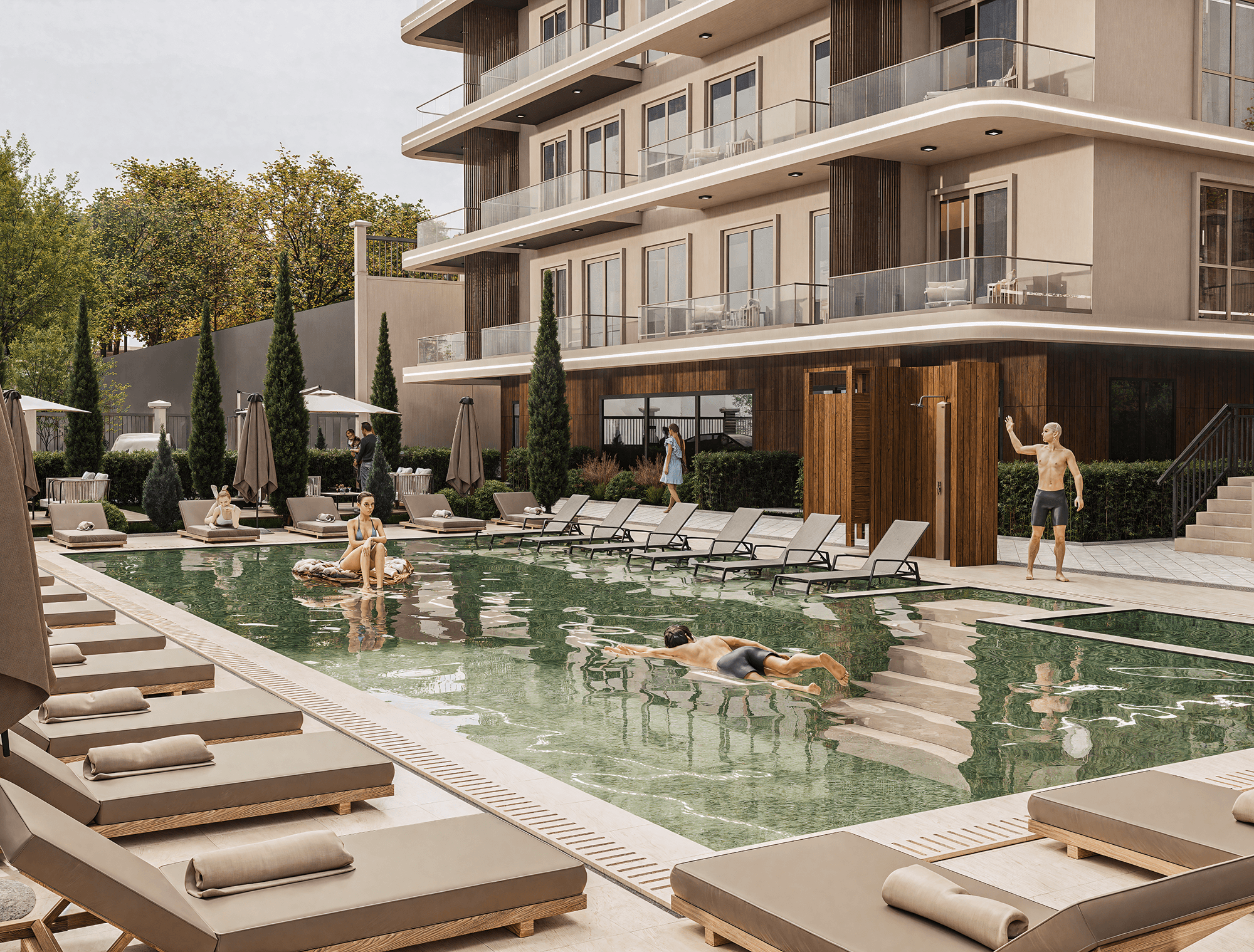 Luksuriøs 3+1 Hageleilighet i Alanya-OBA med Fjellutsikt