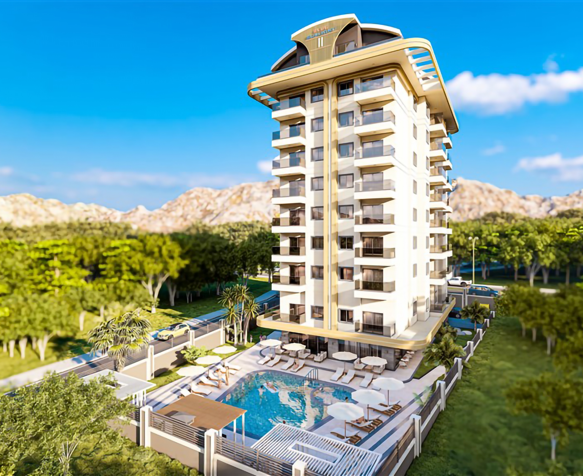 Luxurious 2+1 Penthouse with Mountain View, Alanya