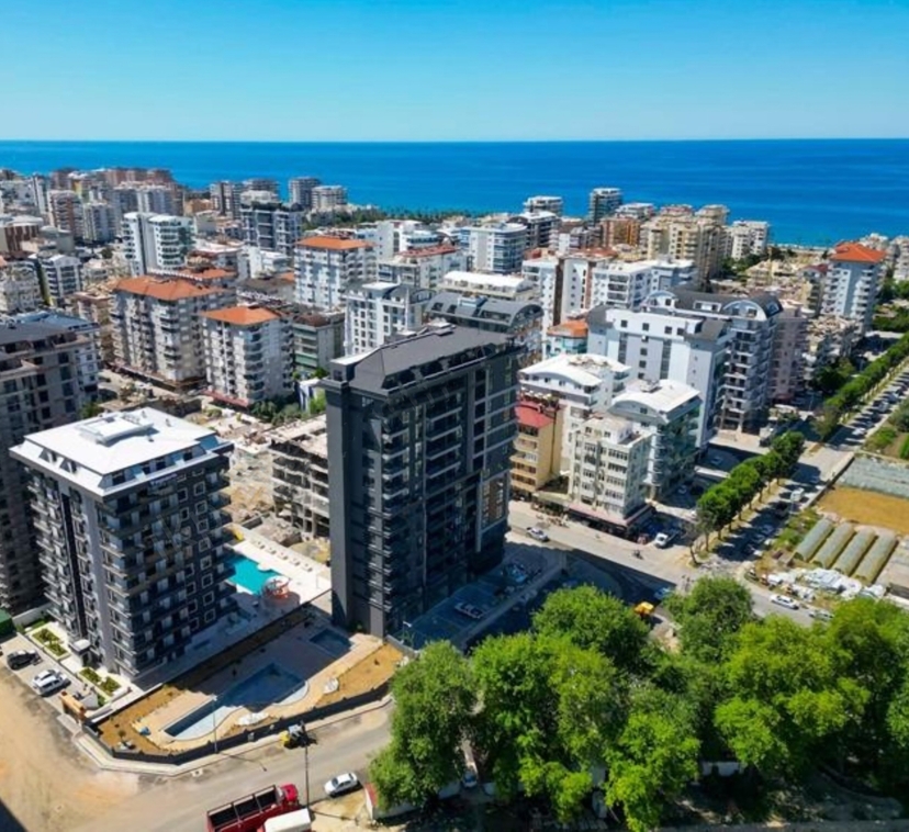 Luksus 1+1 Lejlighed med Bjergudsigt i Mahmutlar, Alanya