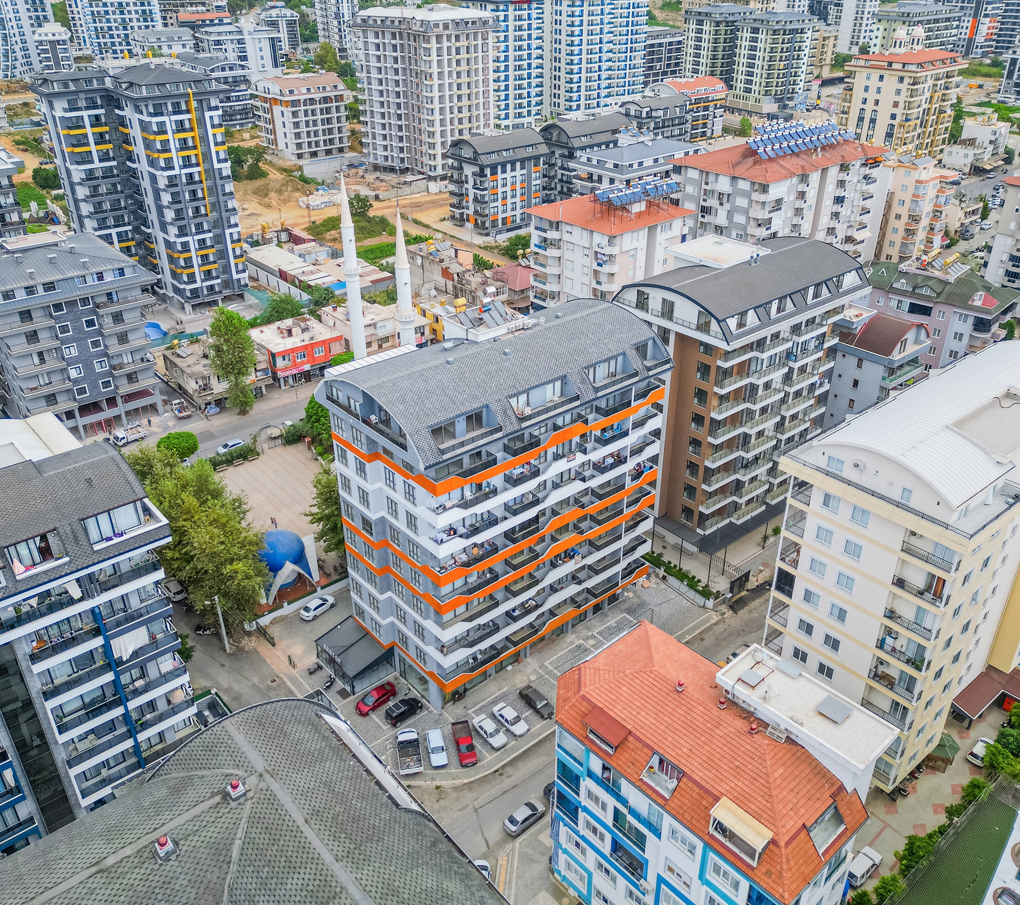 Luxuriöses 1+1 Apartment in Mahmutlar mit Bergblick