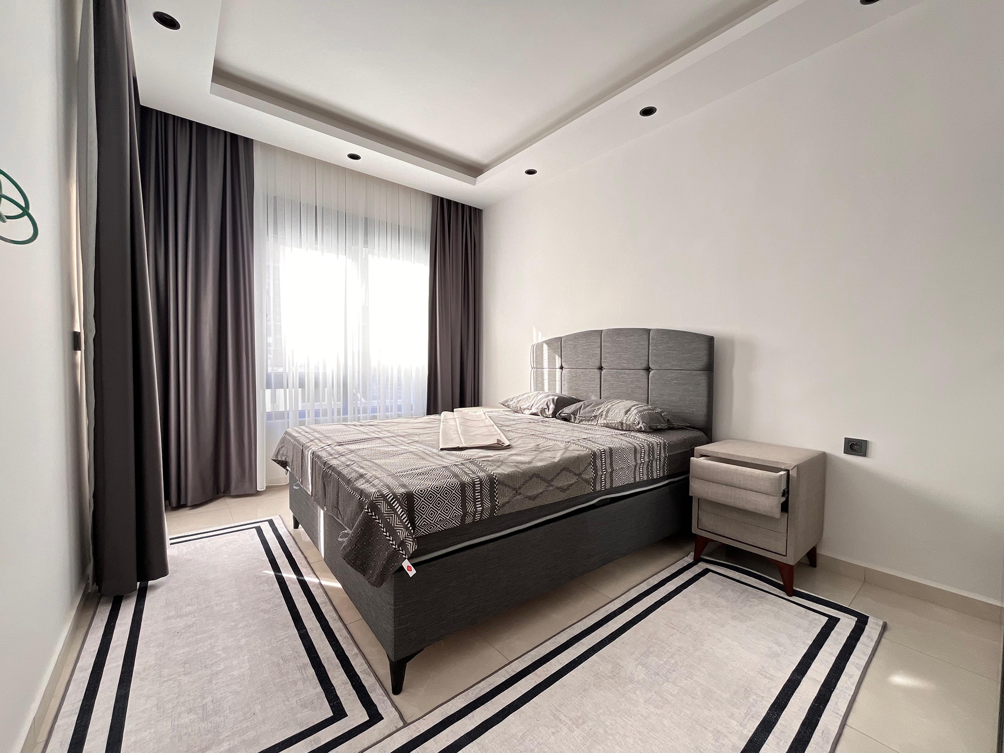 Luxuriöses 1+1 Apartment mit Bergblick in Mahmutlar, Alanya