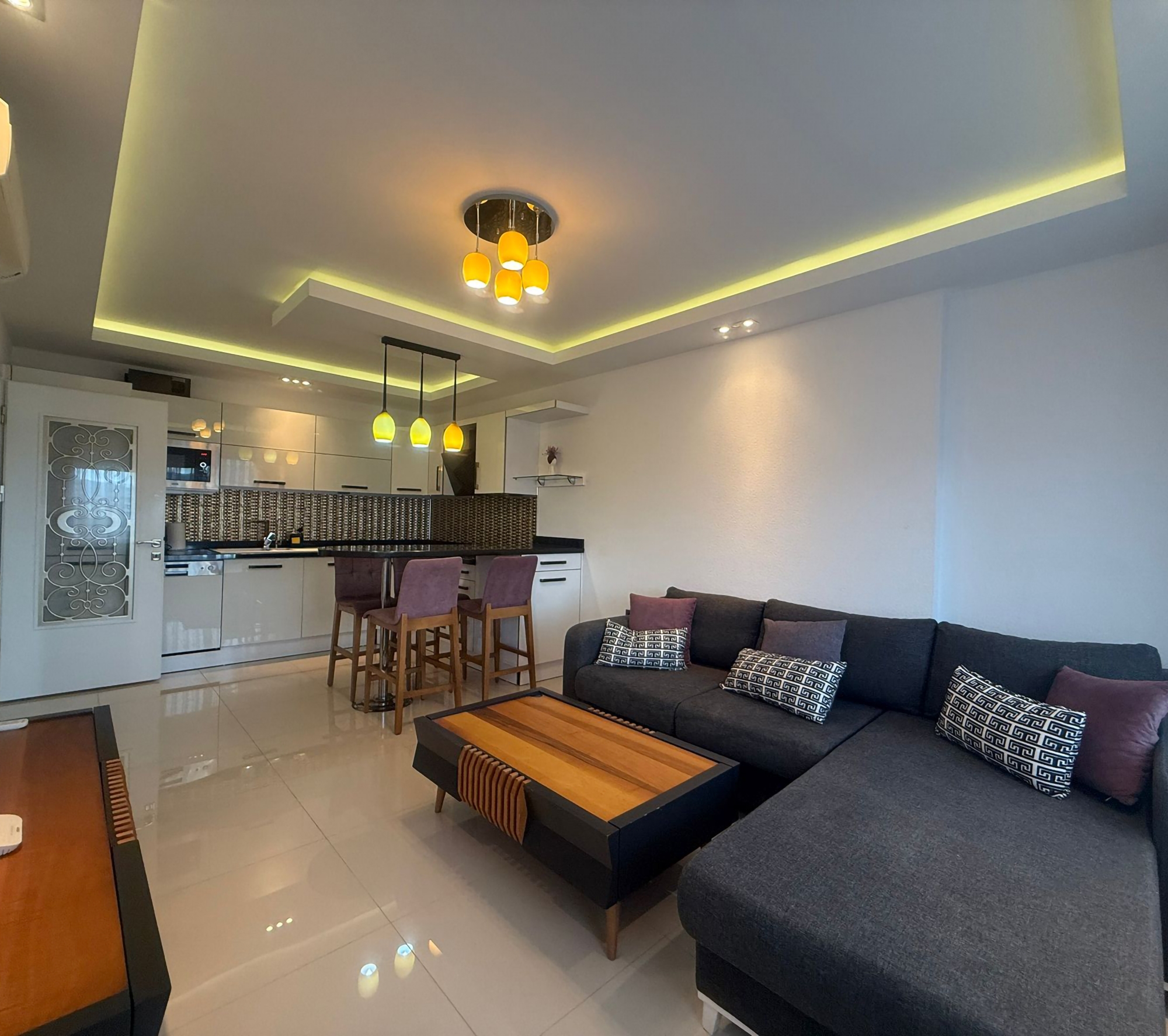 Moderni 1+1 asunto vuorinäköalalla, Alanya