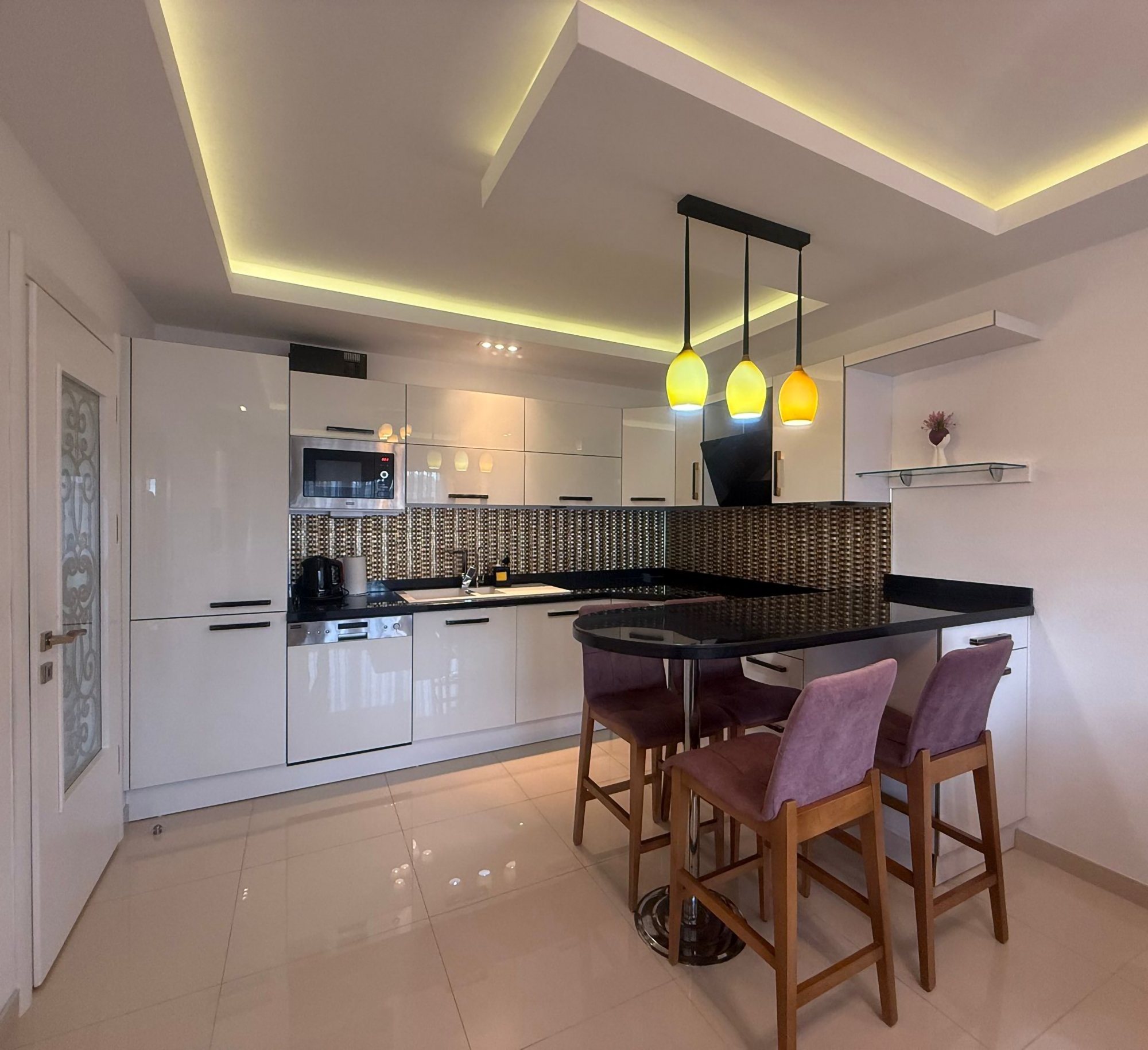 Moderni 1+1 asunto vuorinäköalalla, Alanya