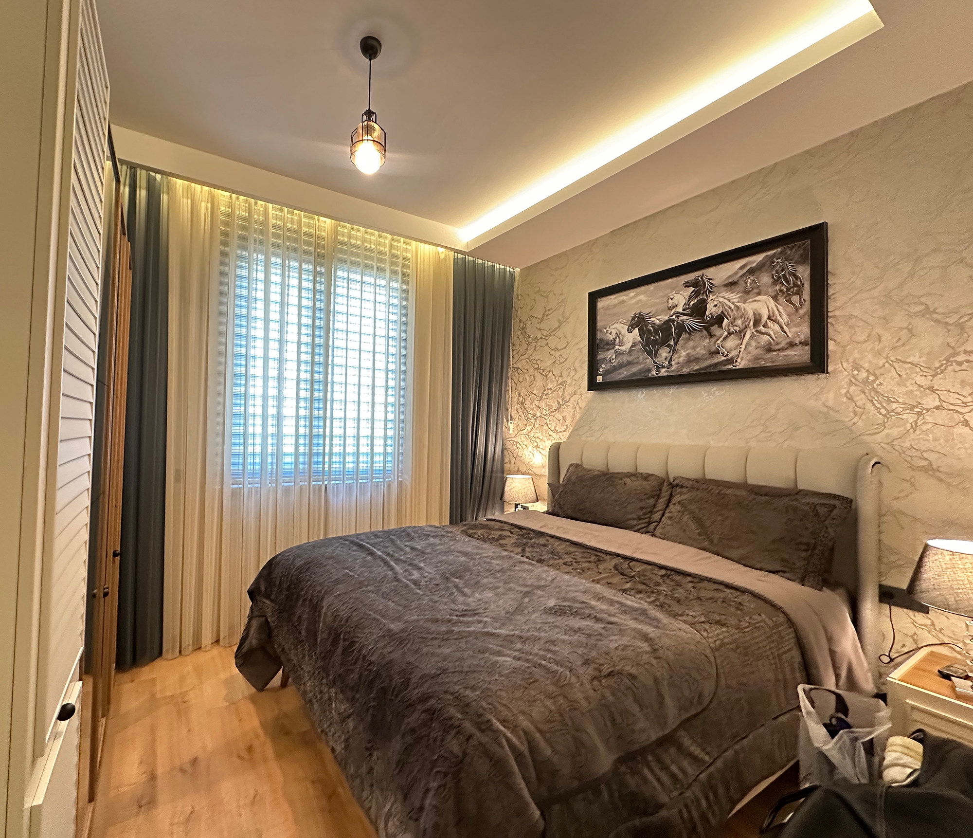 Moderne 1+1 leilighet med fjellutsikt, Alanya