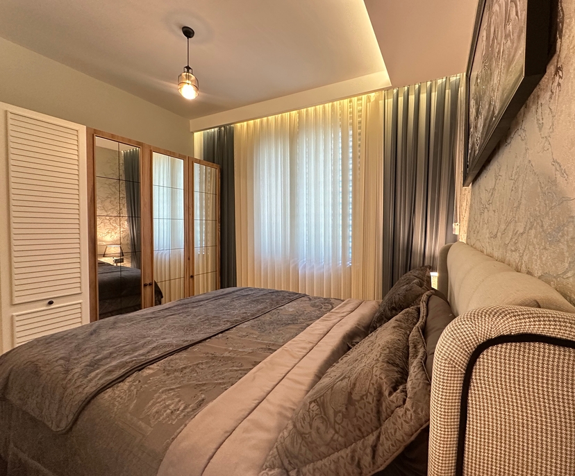 Moderne 1+1 leilighet med fjellutsikt, Alanya