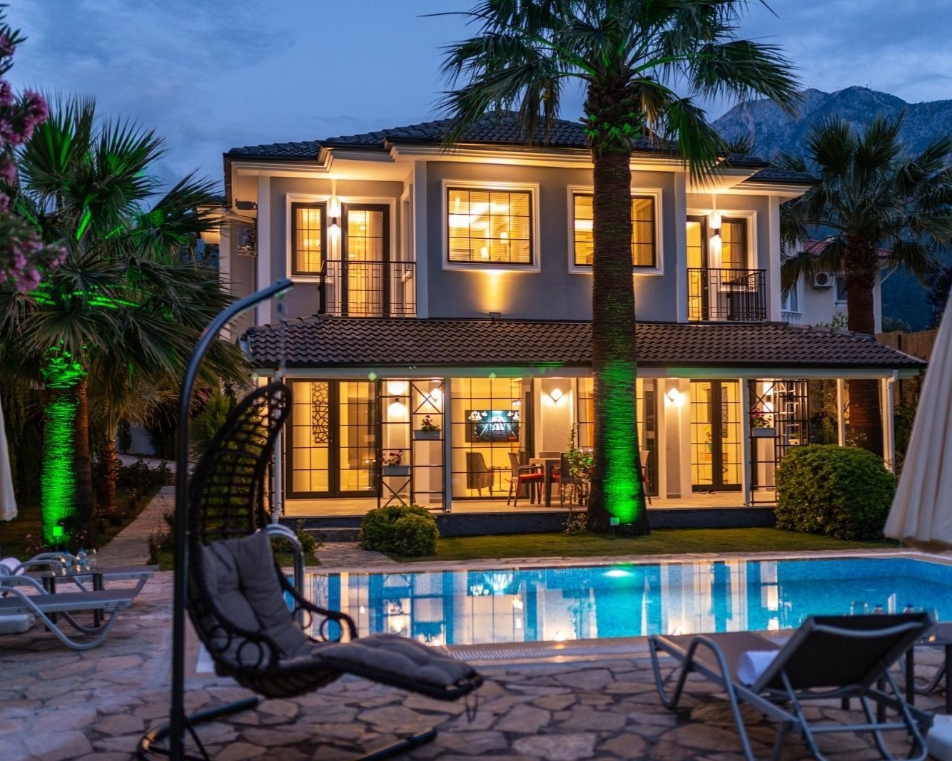 Luxurious 4+1 Mountain View Villa in Ovacik, Fethiye