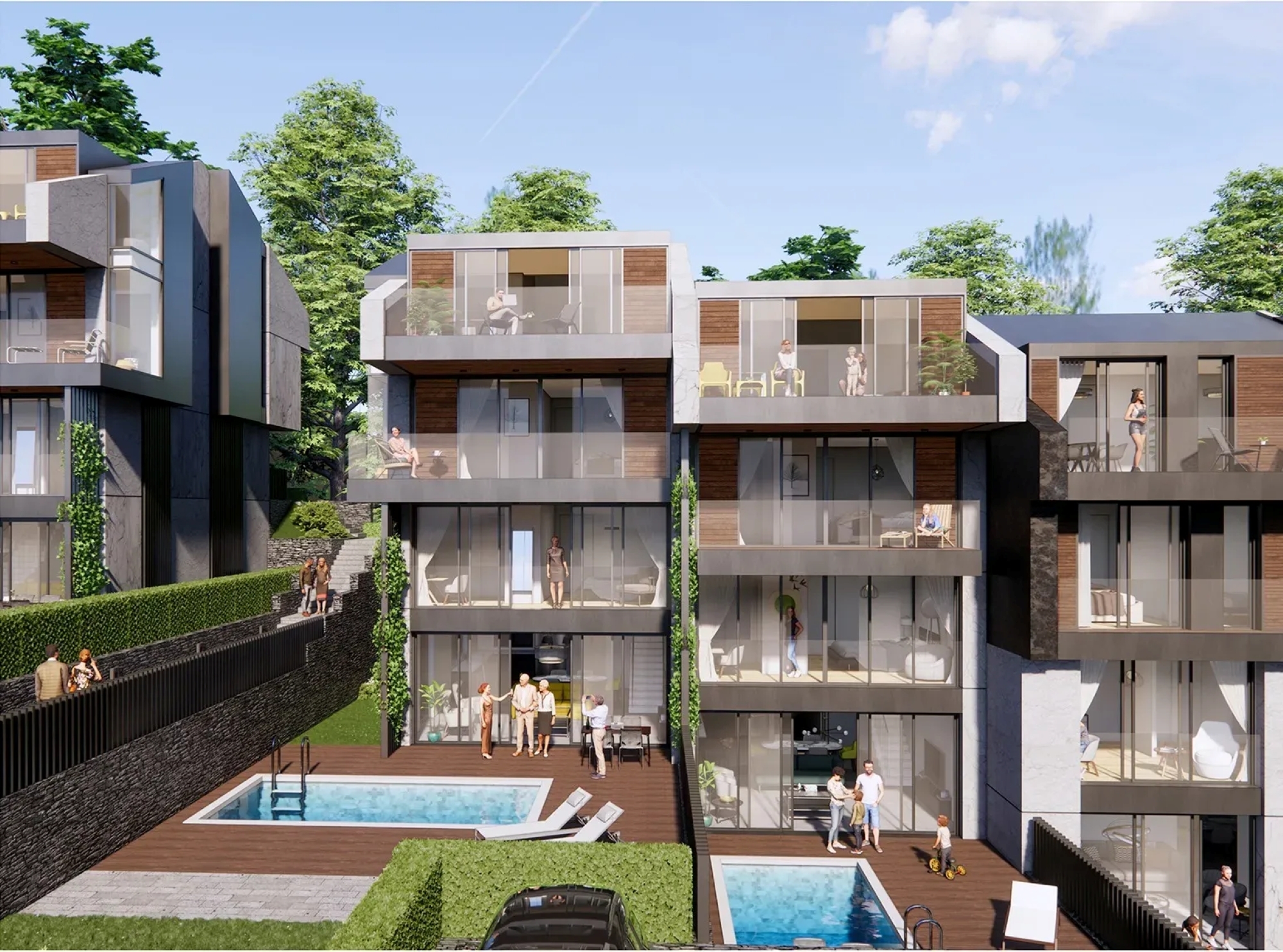 Luksus 5+1 Villa med BBQ og legeplads til børn i Sariyer, Istanbul