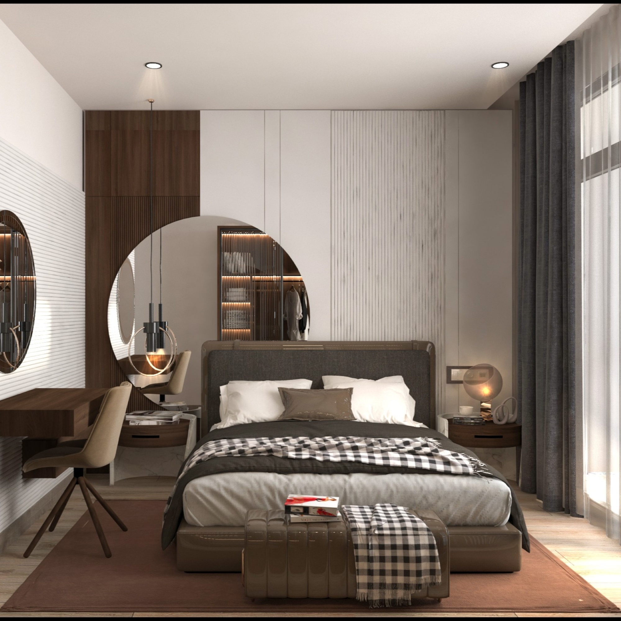 Luxuriöses 1+1 Apartment mit Meerblick und Bergblick, MERSIN