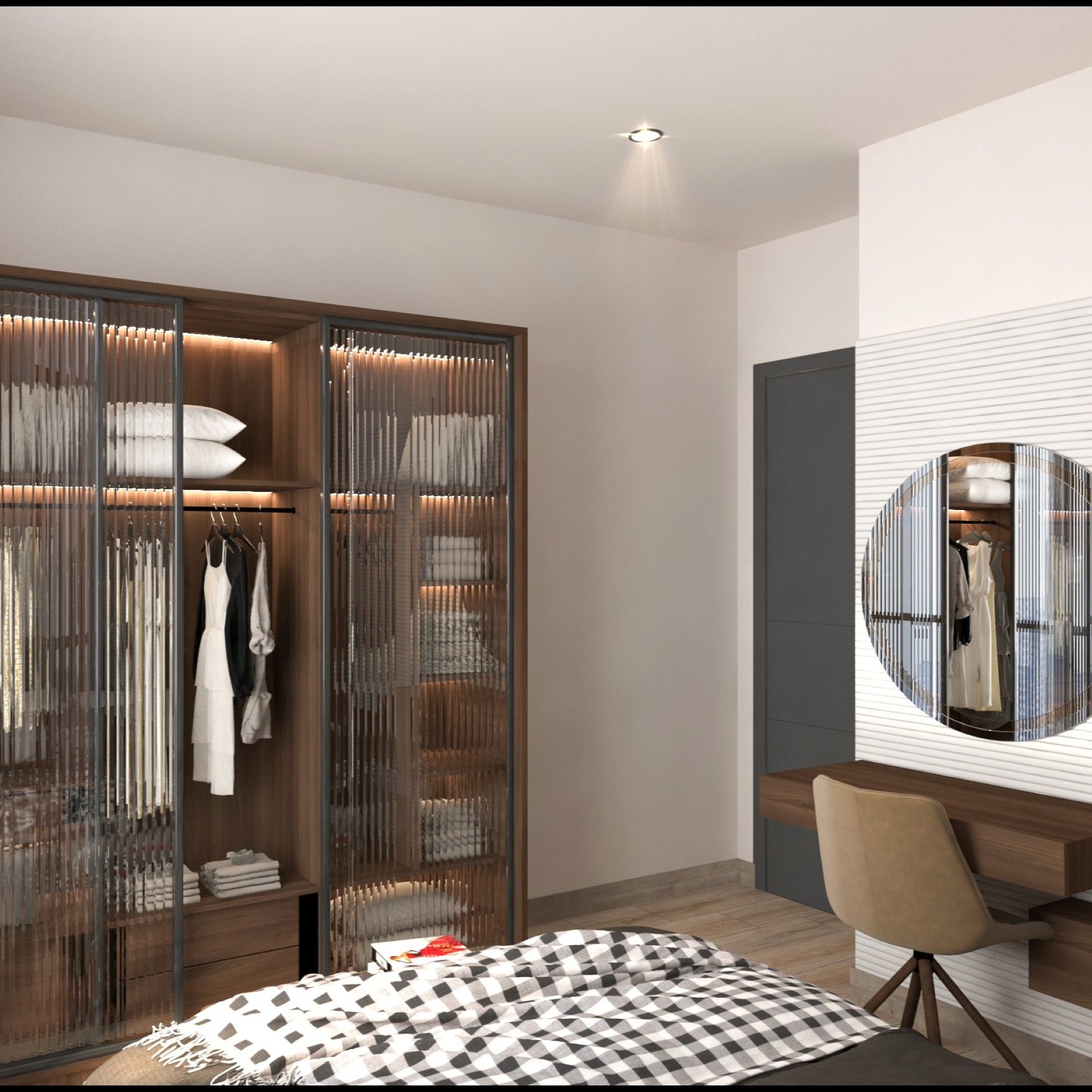 Luxuriöses 1+1 Apartment mit Meerblick und Bergblick, MERSIN